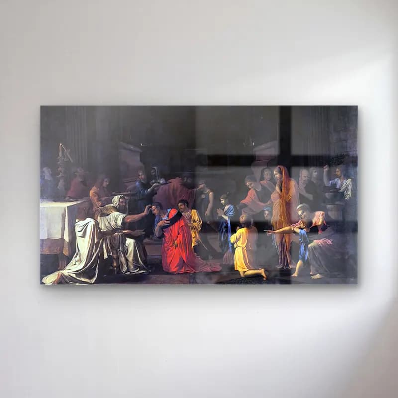 Nicolas Poussin – The Seven Sacraments Ii Confirmation cam tablo — Nicolas Poussin – The Seven Sacraments Ii Confirmation — yağlı boya dini sahne