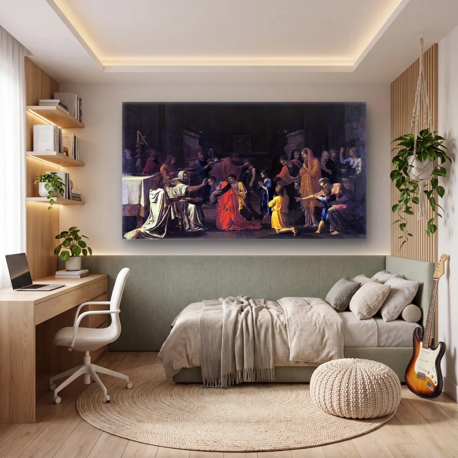 Nicolas Poussin – The Seven Sacraments Ii Confirmation cam tablo — genç odasında