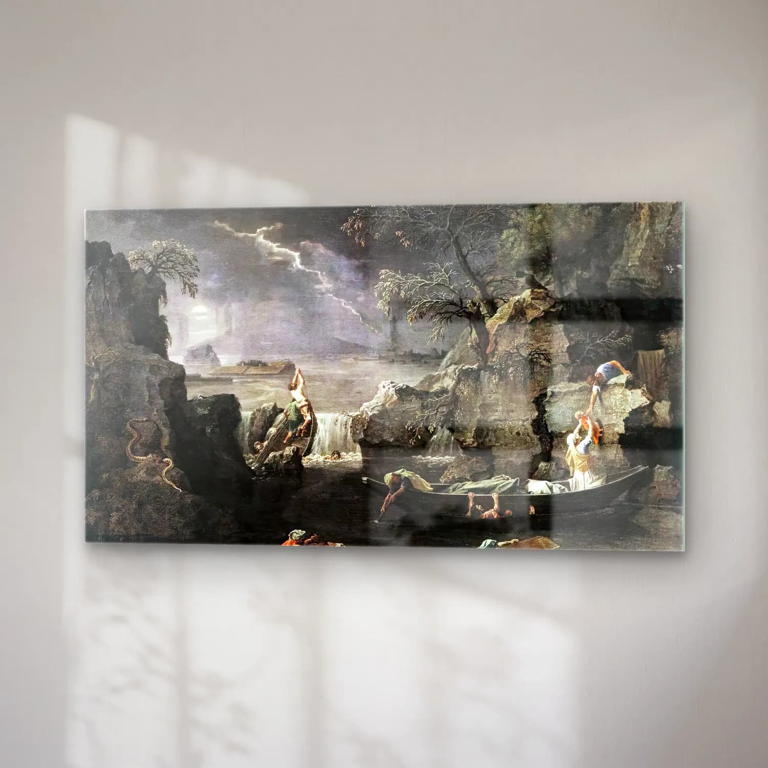 Nicolas Poussin – Winter (The Deluge) cam tablo — sağ açıdan görünüm