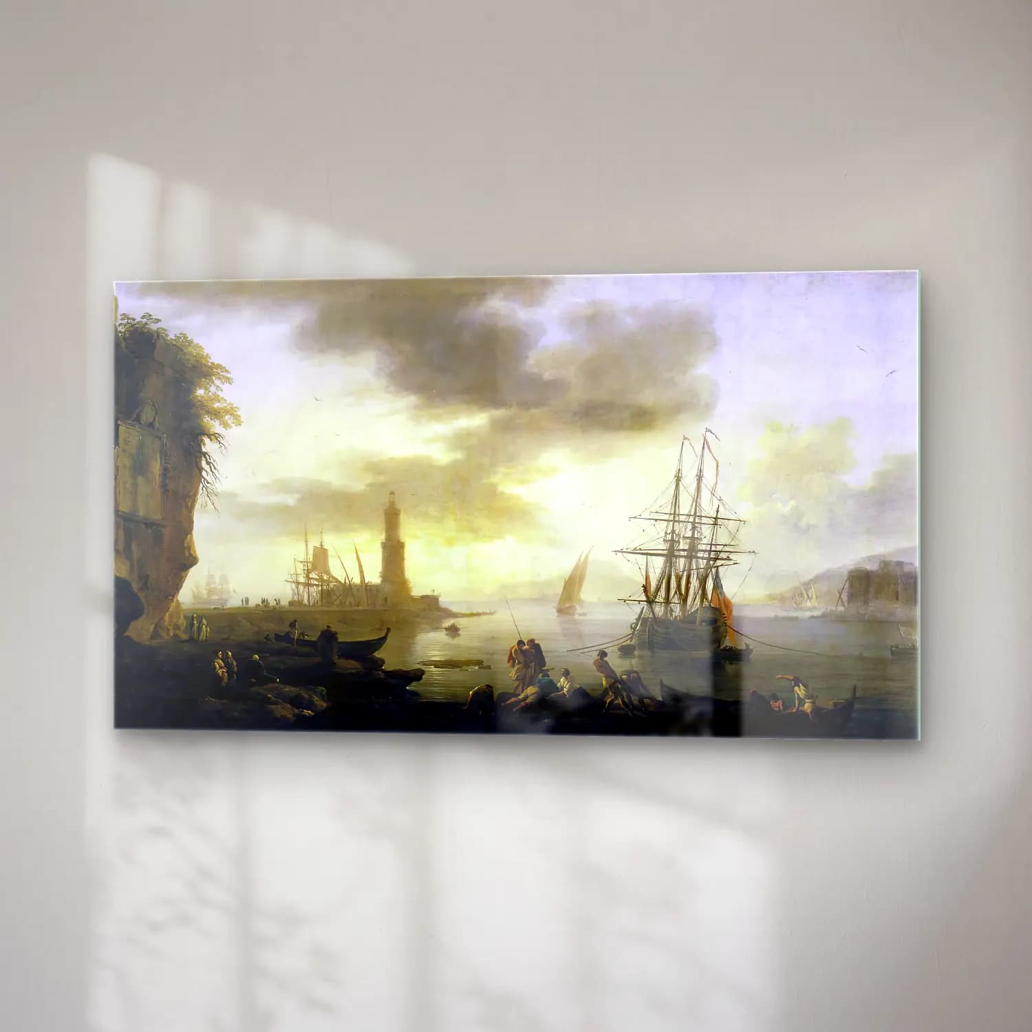 Claude-Joseph Vernet – Seascape Calm cam tablo — sağ açıdan görünüm