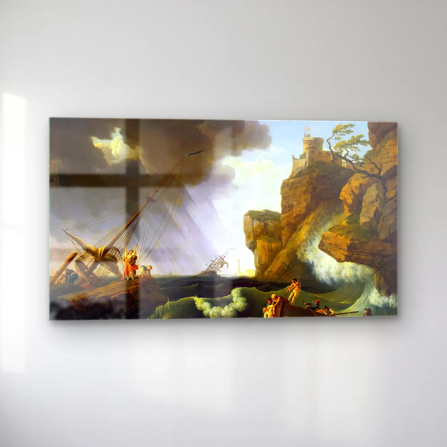 Claude-Joseph Vernet – Shipwreck cam tablo — sol açıdan görünüm