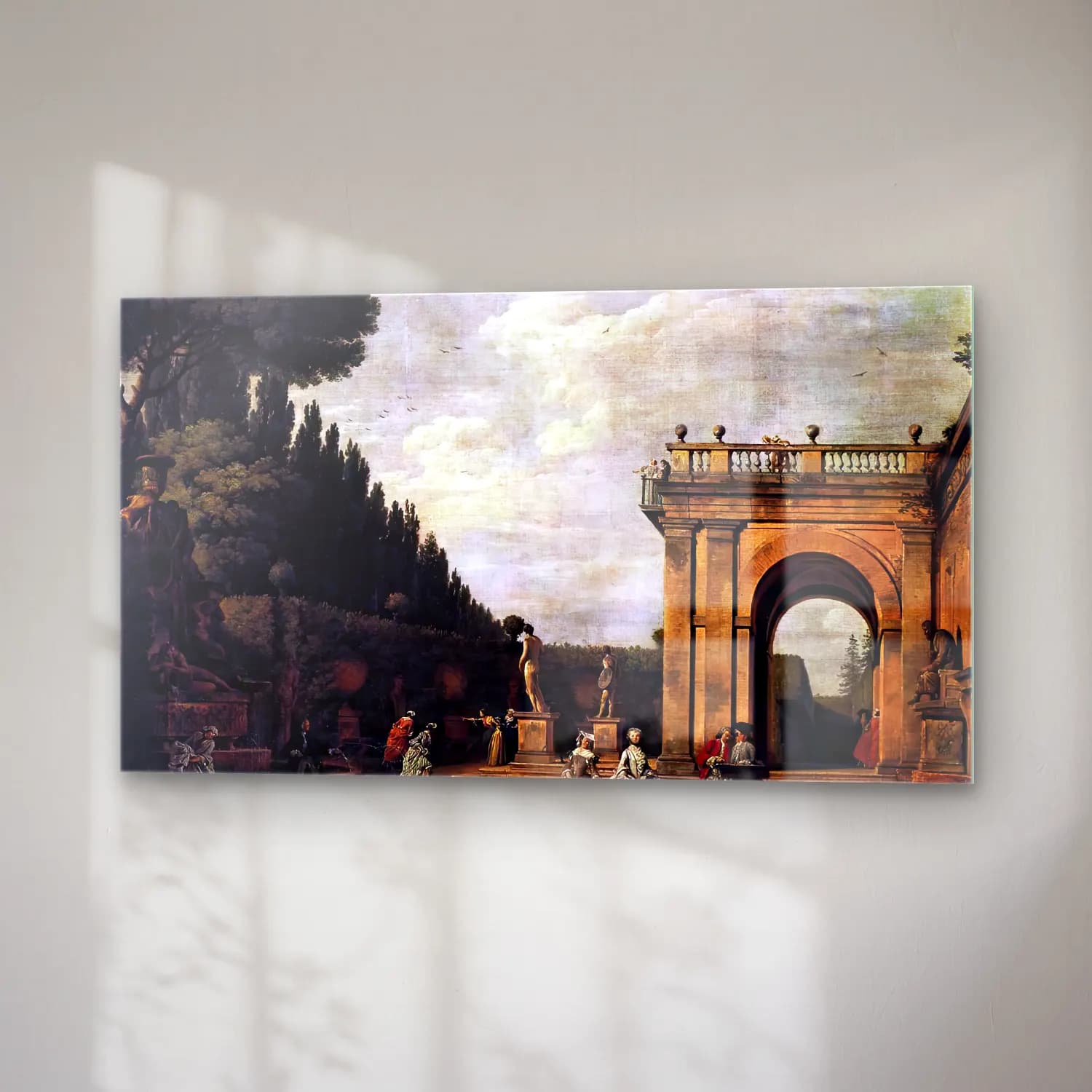 Claude-Joseph Vernet – View in the Park of the Villa Ludovisi in Rome cam tablo — sağ açıdan görünüm
