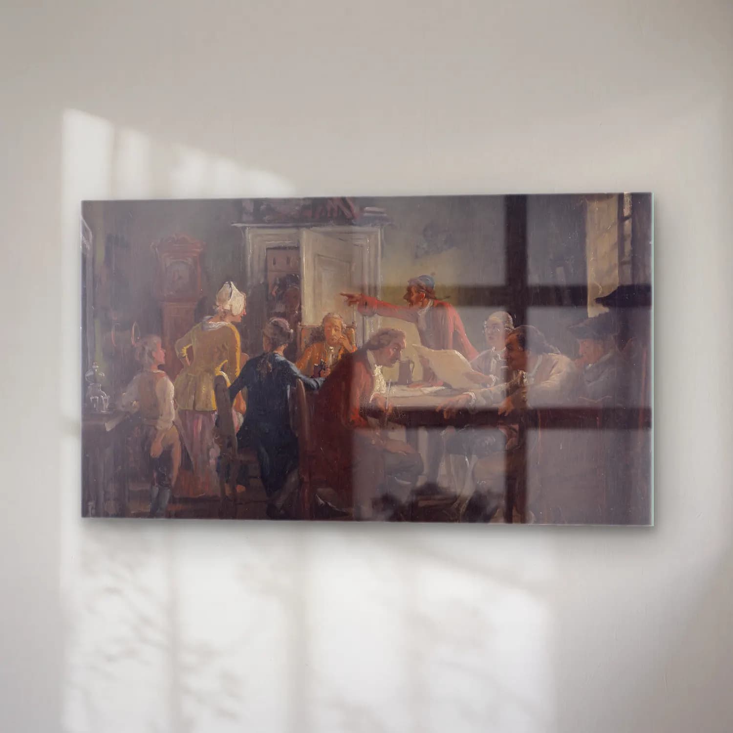 Wilhelm Marstrand – Collegium Politicum.From Ludvig Holberg s The Political… cam tablo — sağ açıdan görünüm