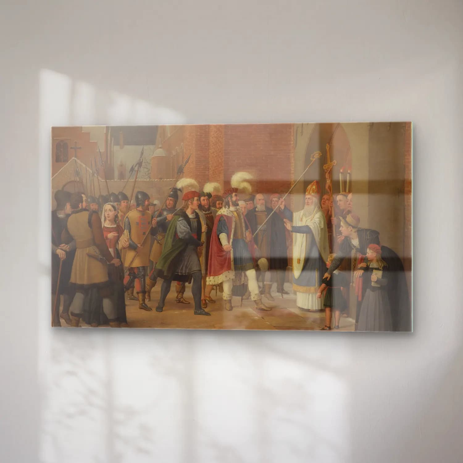 Wilhelm Marstrand – Svend Estridsen and Bishop Vilhelm cam tablo — sağ açıdan görünüm