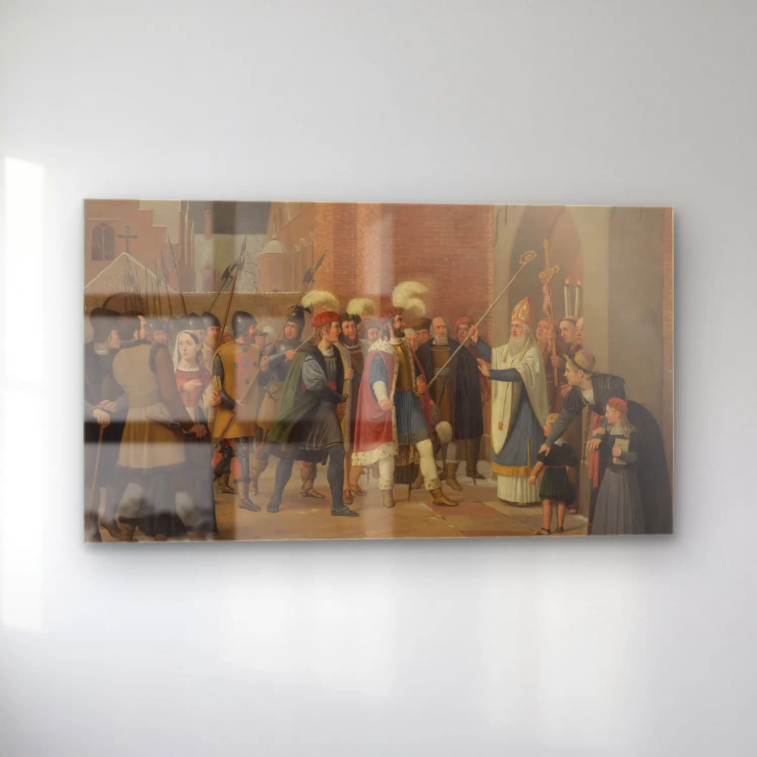 Wilhelm Marstrand – Svend Estridsen and Bishop Vilhelm cam tablo — sol açıdan görünüm