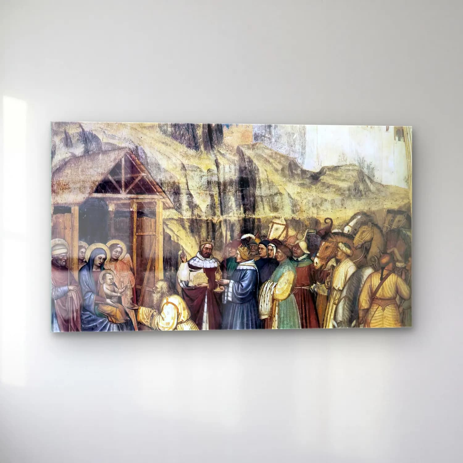 Altichiero da Zevio – Adoration of the Magi cam tablo — sol açıdan görünüm