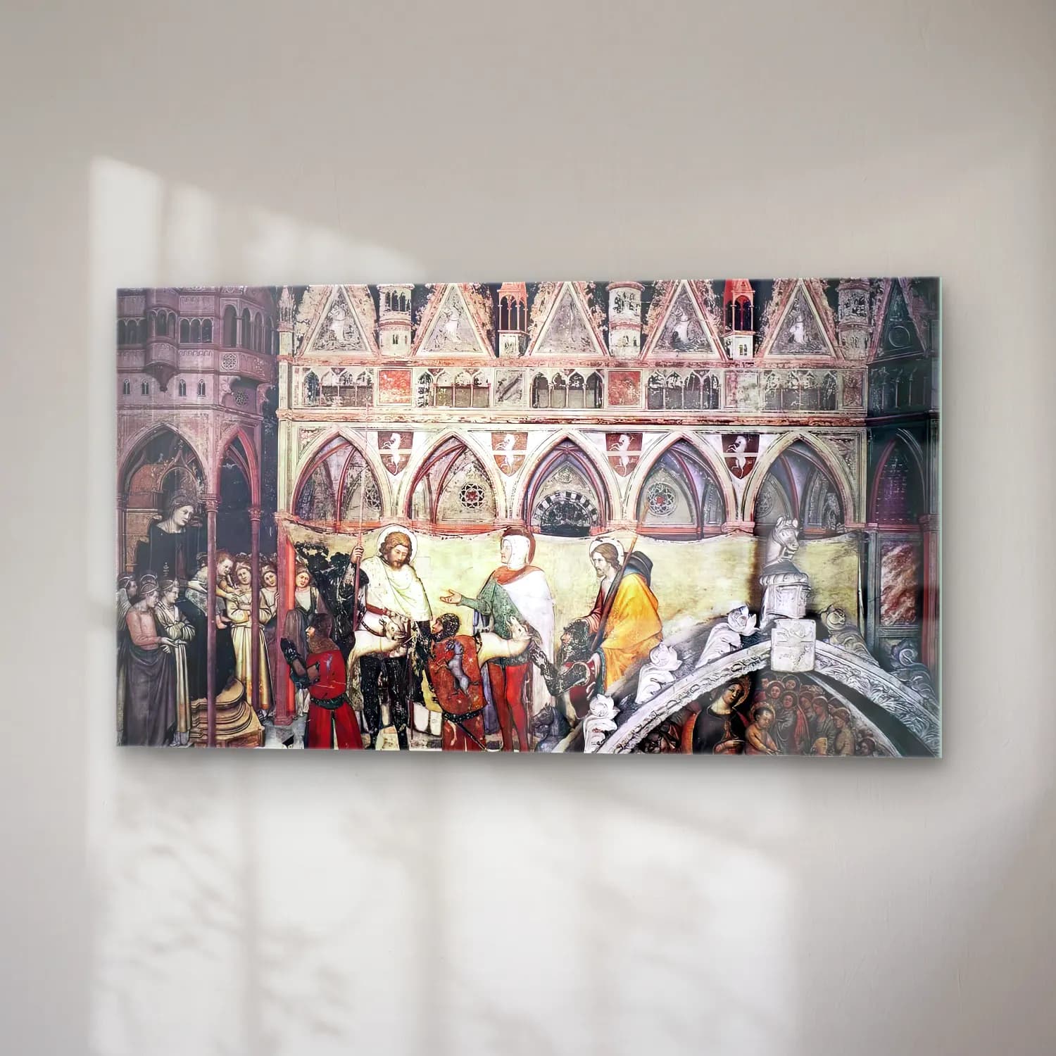 Altichiero da Zevio – Virgin Being Worshipped cam tablo — sağ açıdan görünüm