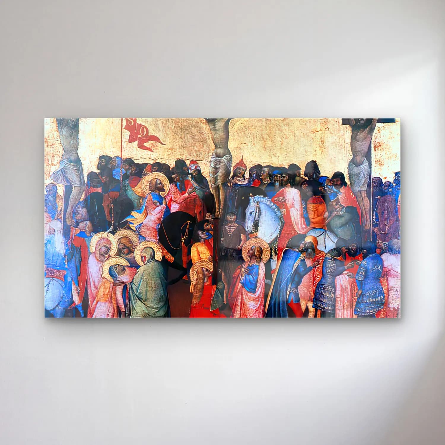 Agnolo Gaddi – Crucifixion cam tablo — Agnolo Gaddi – Crucifixion — empresyonist dini sahne