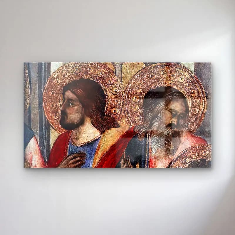 Agnolo Gaddi – The Last Supper (detail) cam tablo — Agnolo Gaddi – The Last Supper (detail) — empresyonist dini sahne
