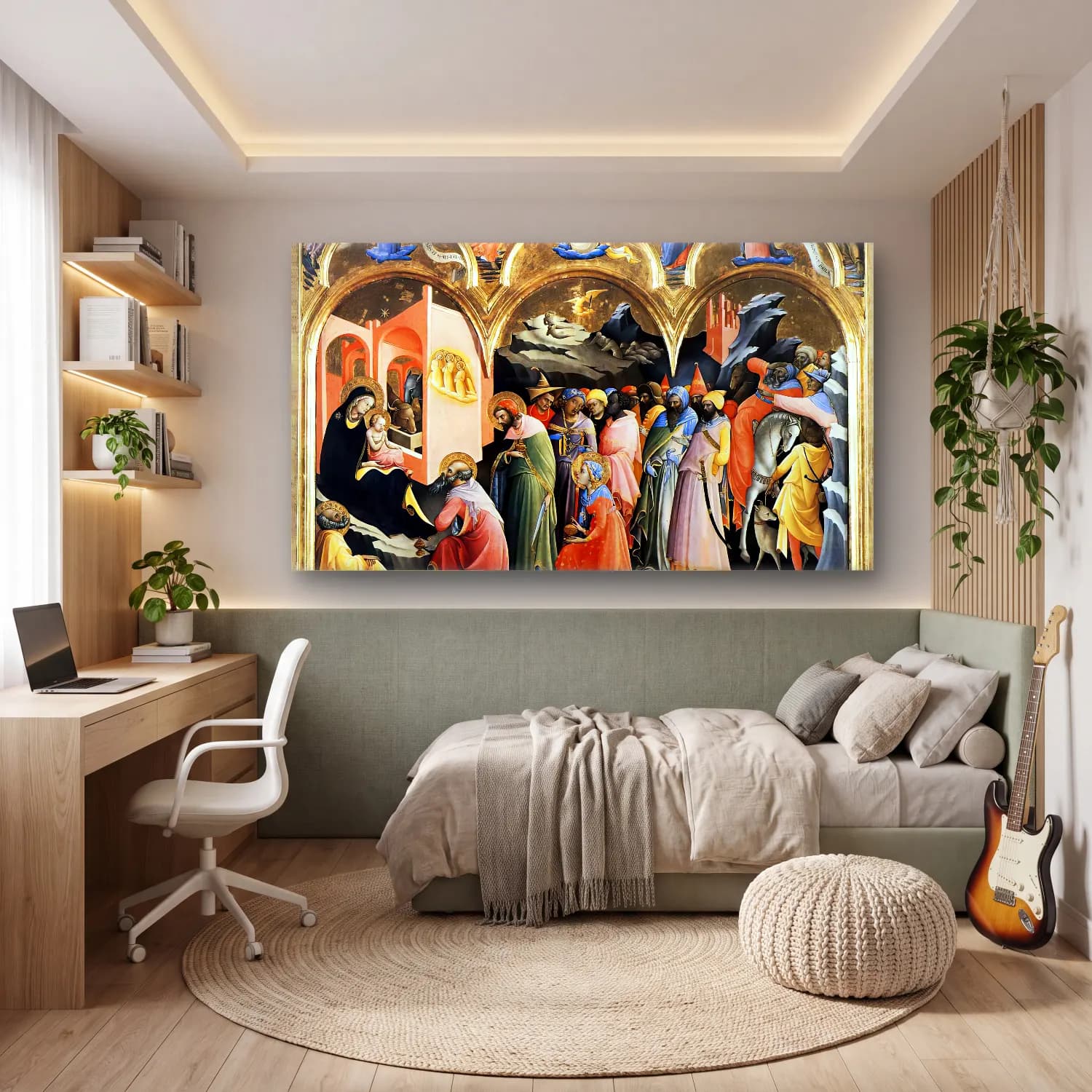 Lorenzo Monaco – Adoration of the Magi cam tablo — genç odasında