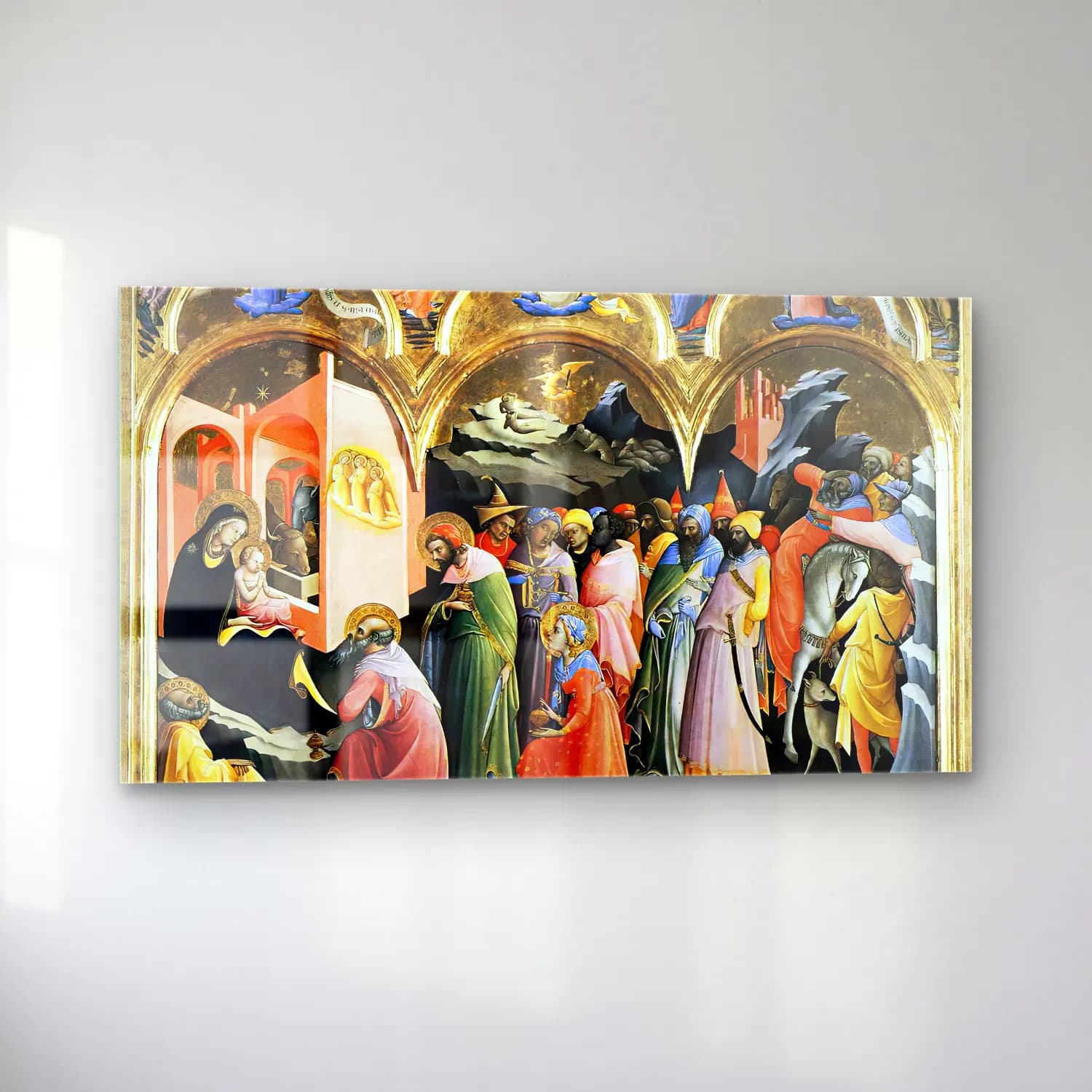 Lorenzo Monaco – Adoration of the Magi cam tablo — sol açıdan görünüm