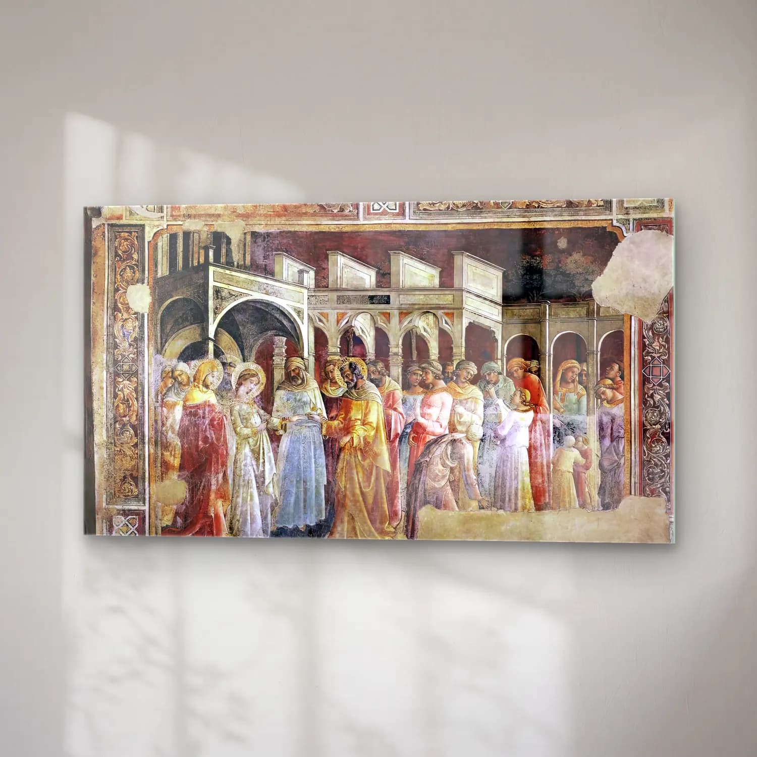 Lorenzo Monaco – Marriage of the Virgin cam tablo — sağ açıdan görünüm