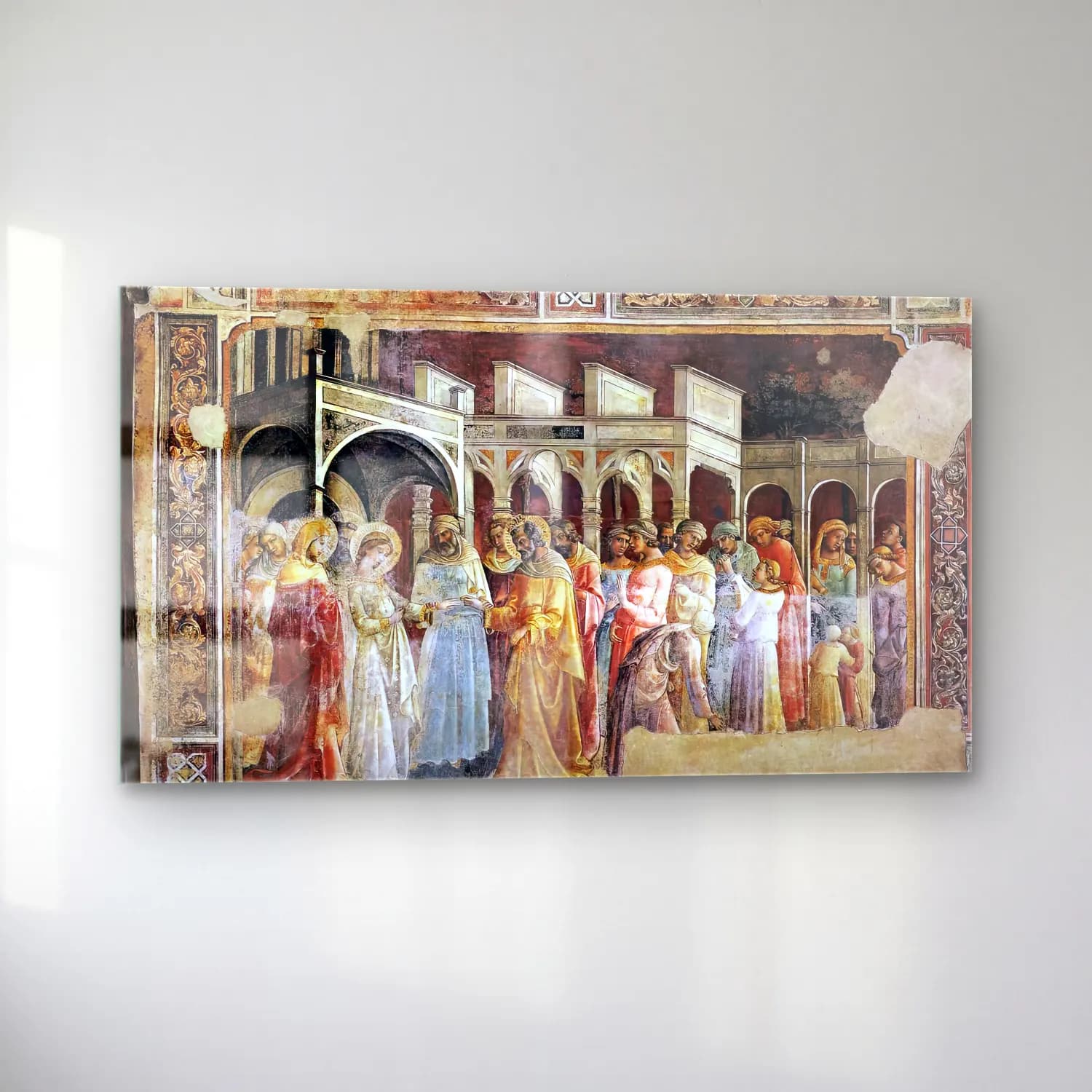 Lorenzo Monaco – Marriage of the Virgin cam tablo — sol açıdan görünüm