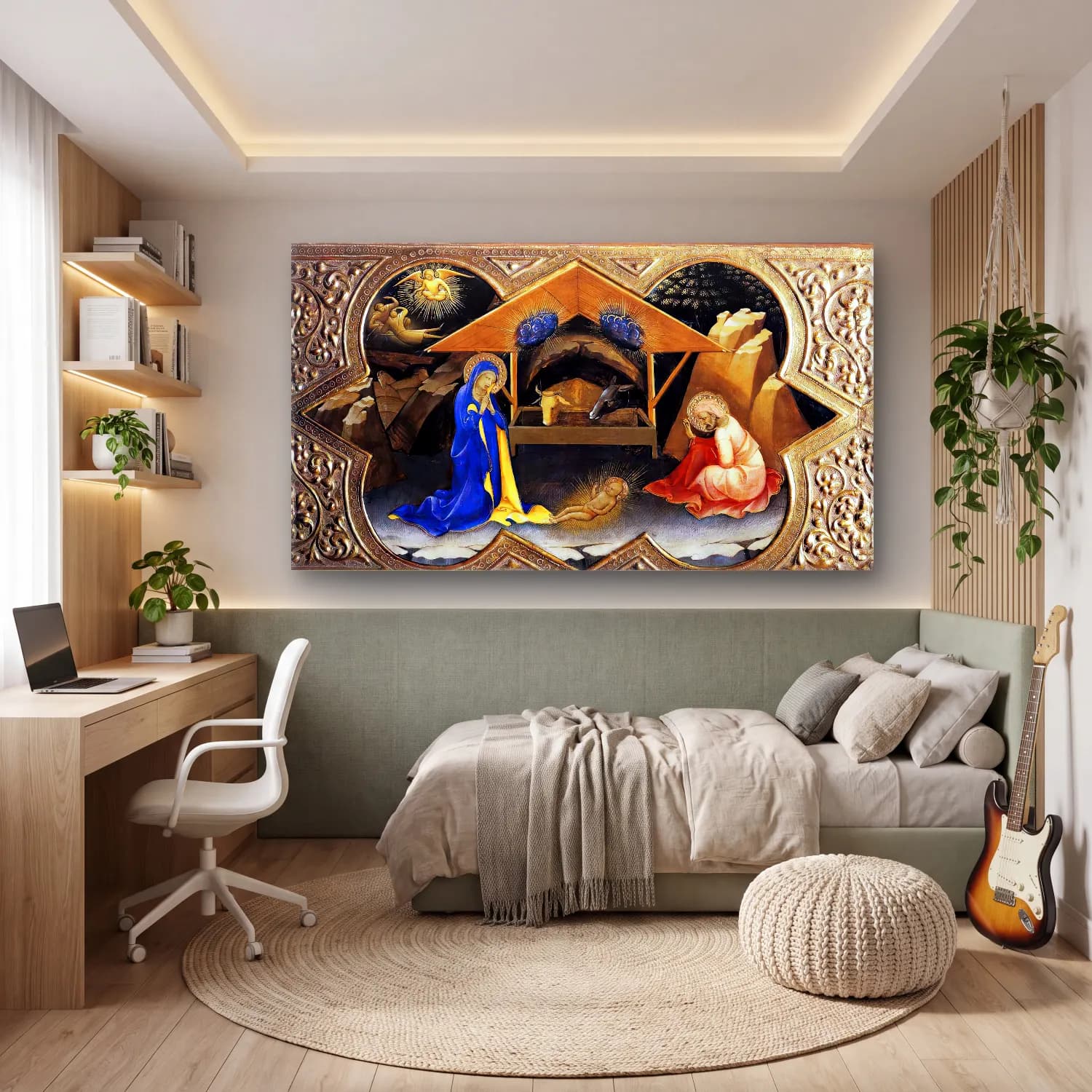 Lorenzo Monaco – Nativity cam tablo — genç odasında