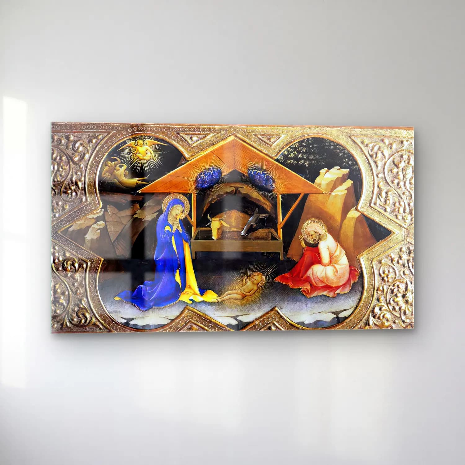 Lorenzo Monaco – Nativity cam tablo — sol açıdan görünüm