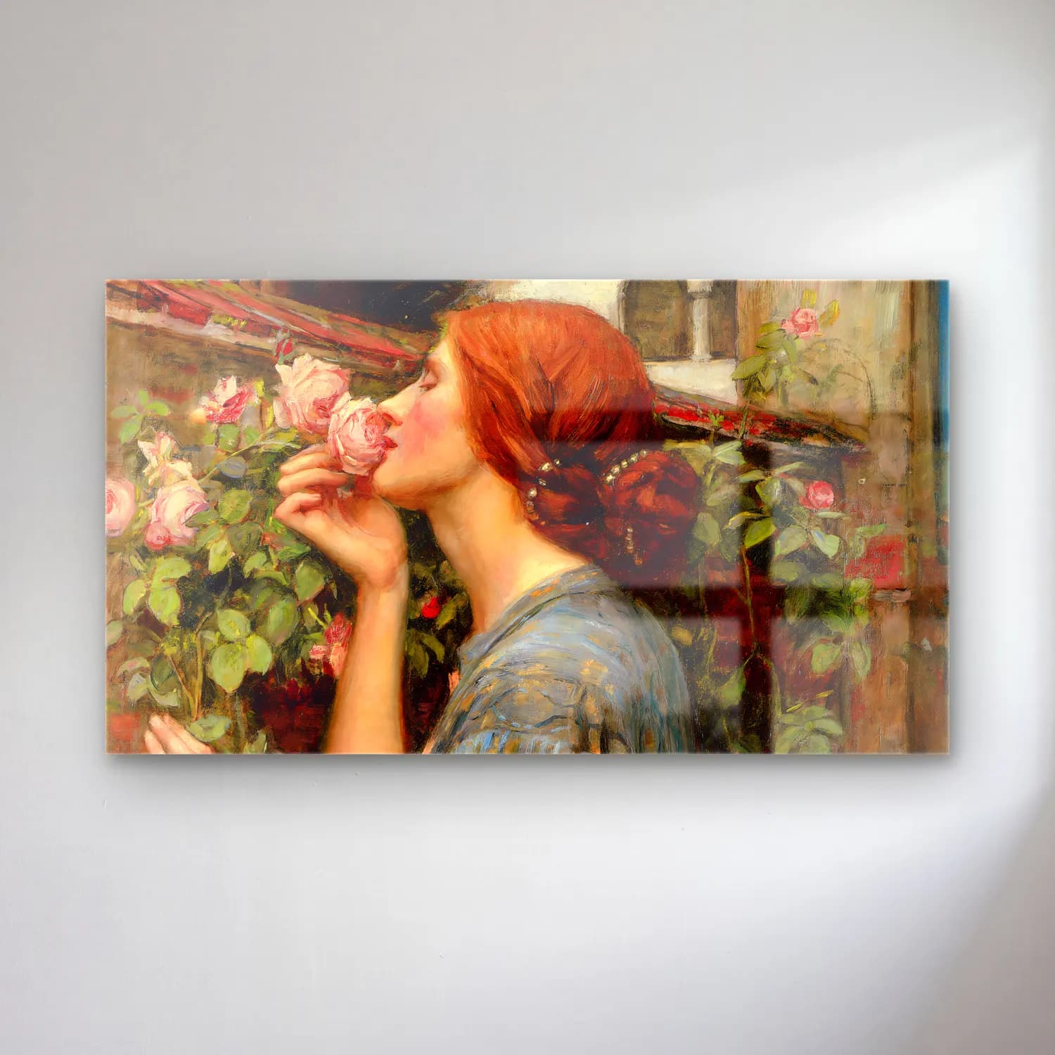 John William Waterhouse – The Soul of the Rose cam tablo — John William Waterhouse – The Soul of the Rose — empresyonist güller