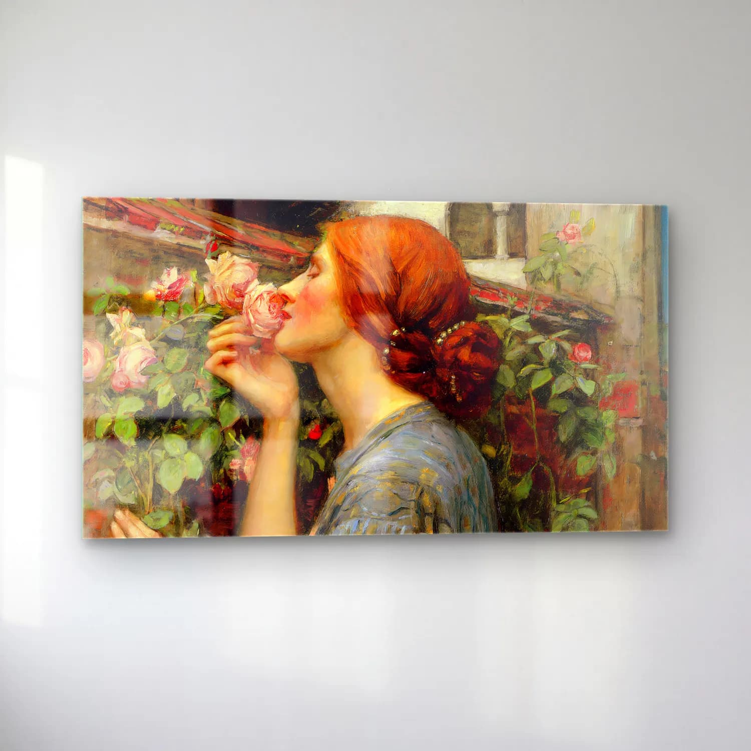 John William Waterhouse – The Soul of the Rose cam tablo — sol açıdan görünüm