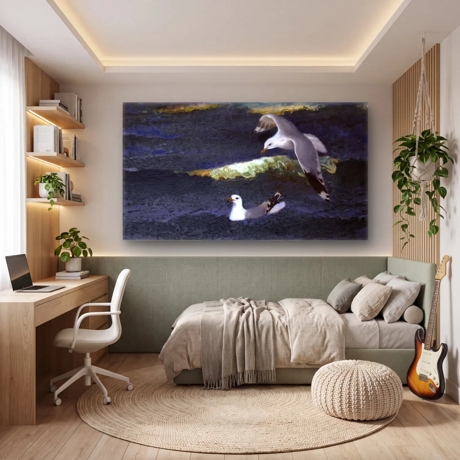 Bruno Liljefors – Gulls cam tablo — genç odasında