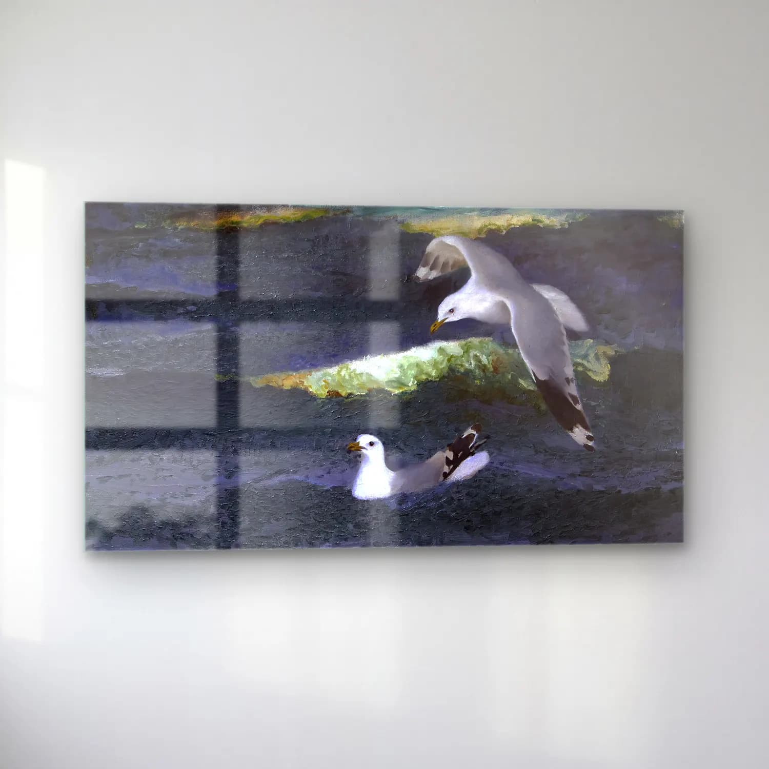 Bruno Liljefors – Gulls cam tablo — sol açıdan görünüm
