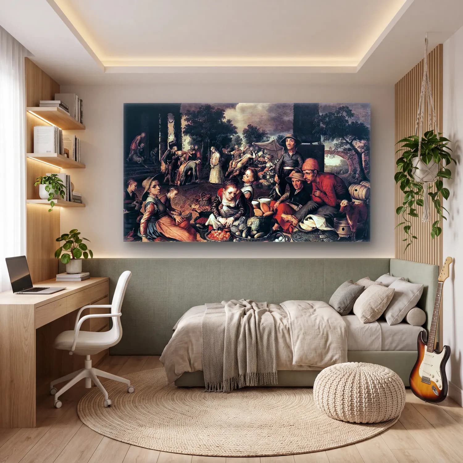 Pieter Aertsen – Christ and the Adulteress cam tablo — genç odasında