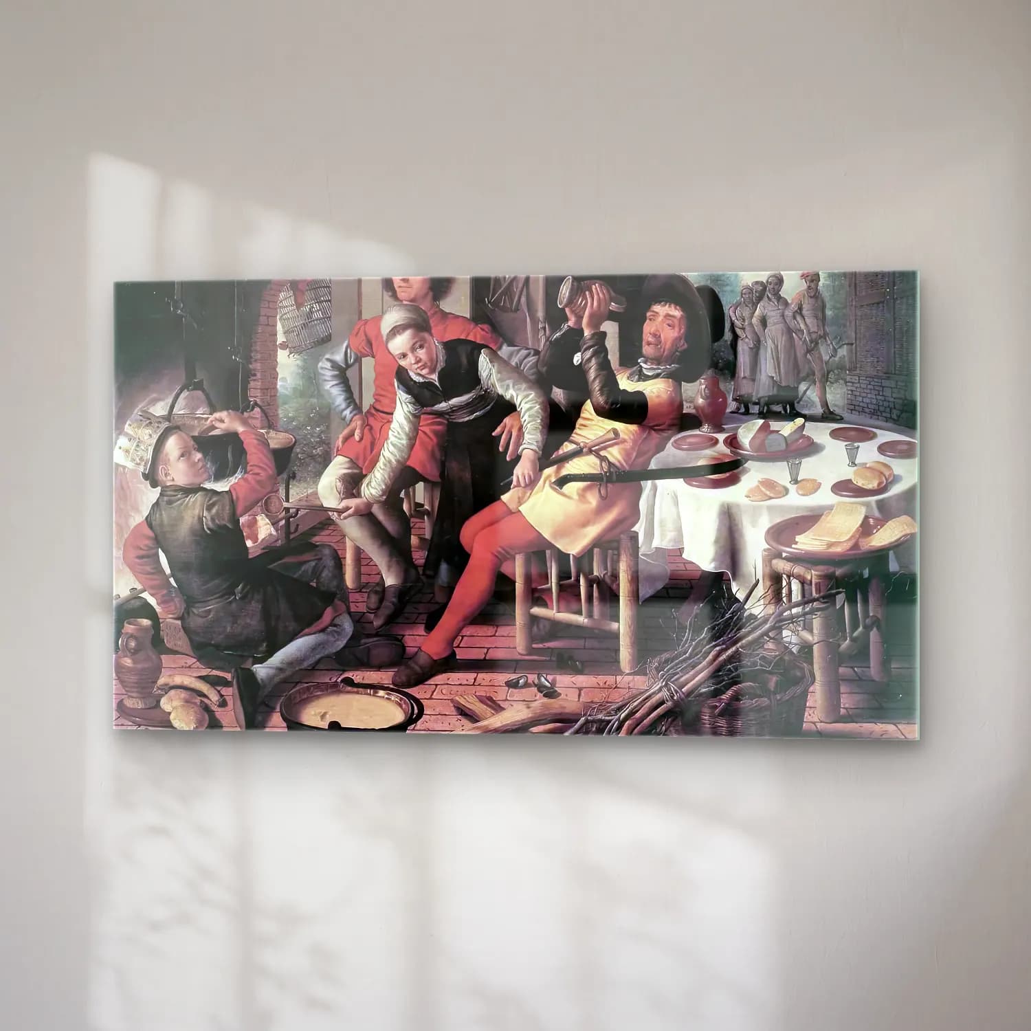 Pieter Aertsen – Peasants by the Hearth cam tablo — sağ açıdan görünüm