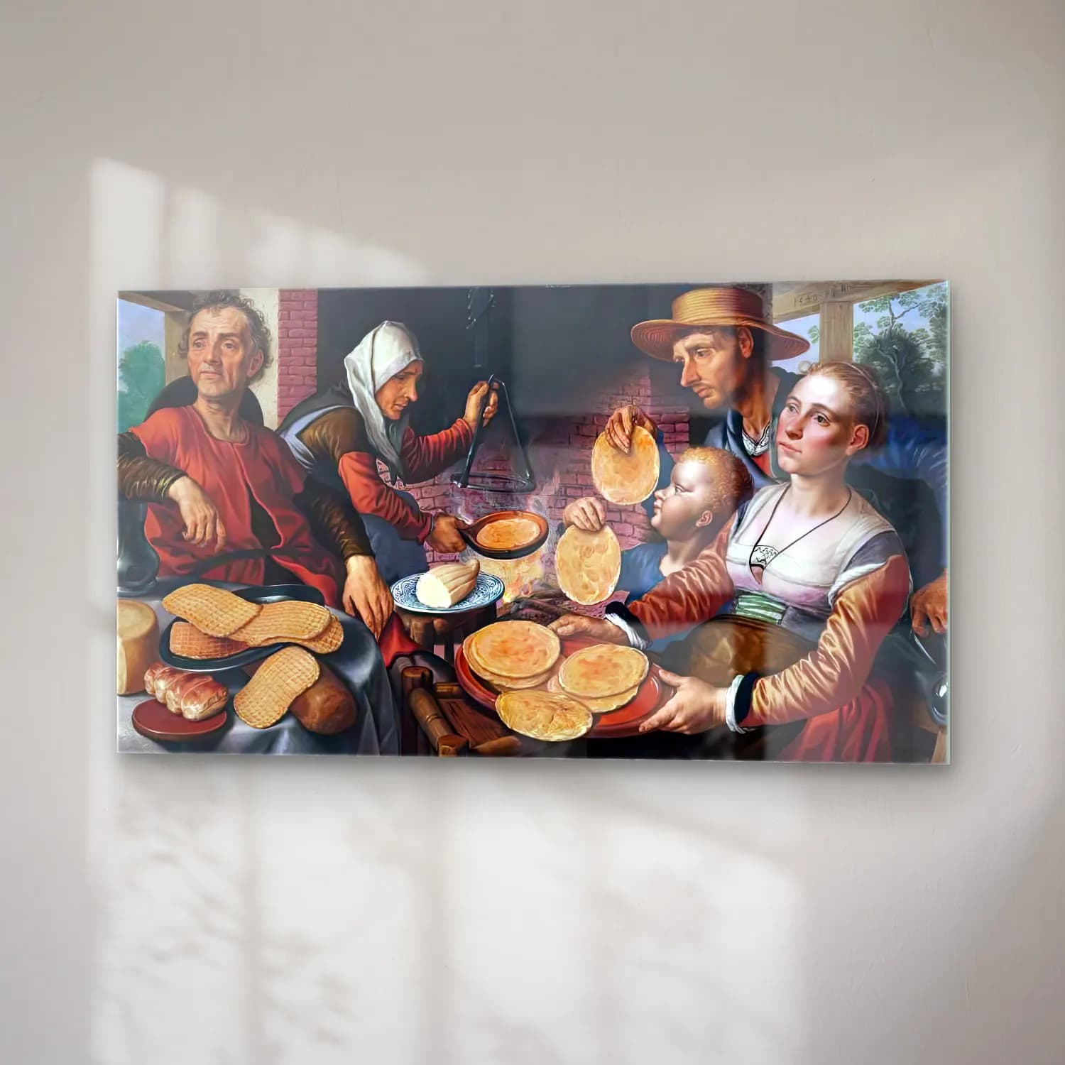 Pieter Aertsen – The Pancake Bakery cam tablo — sağ açıdan görünüm