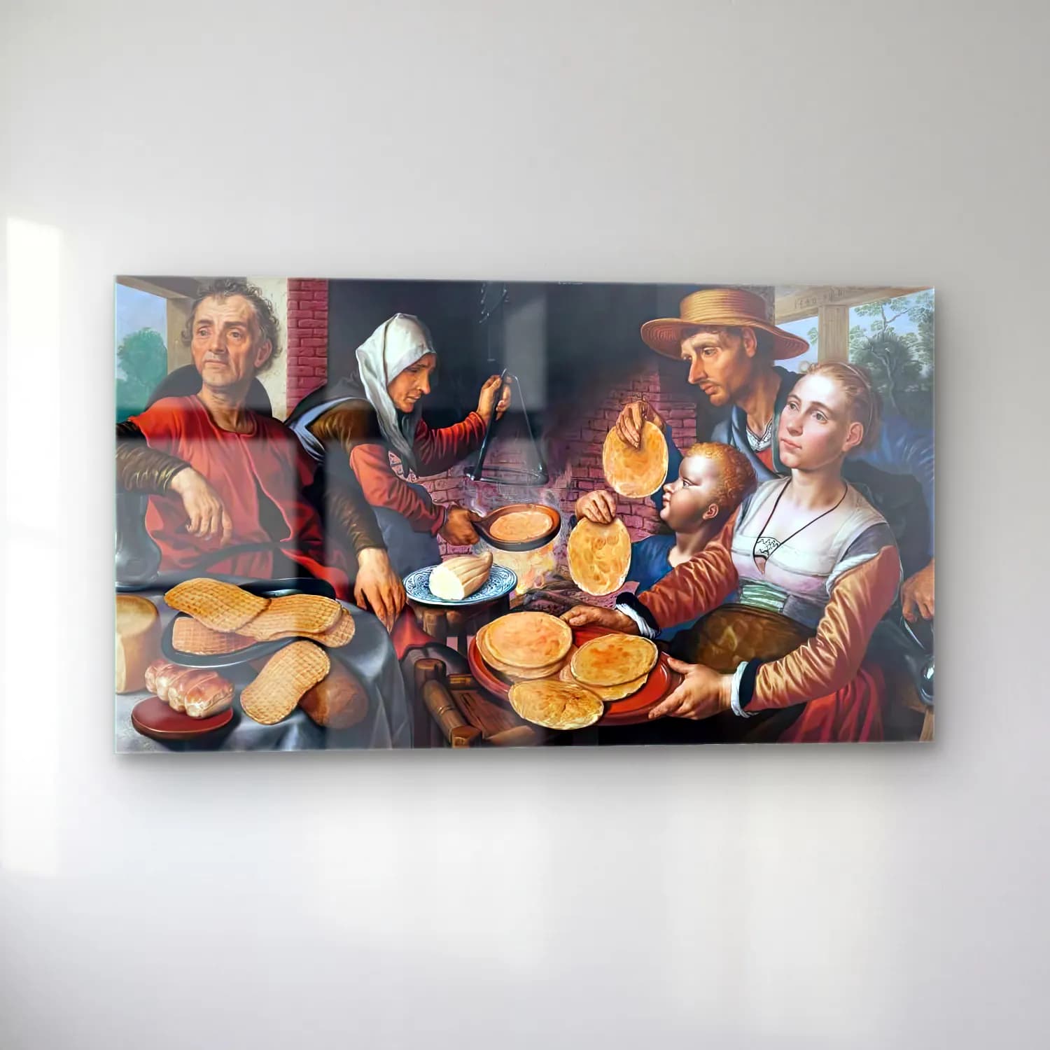 Pieter Aertsen – The Pancake Bakery cam tablo — sol açıdan görünüm