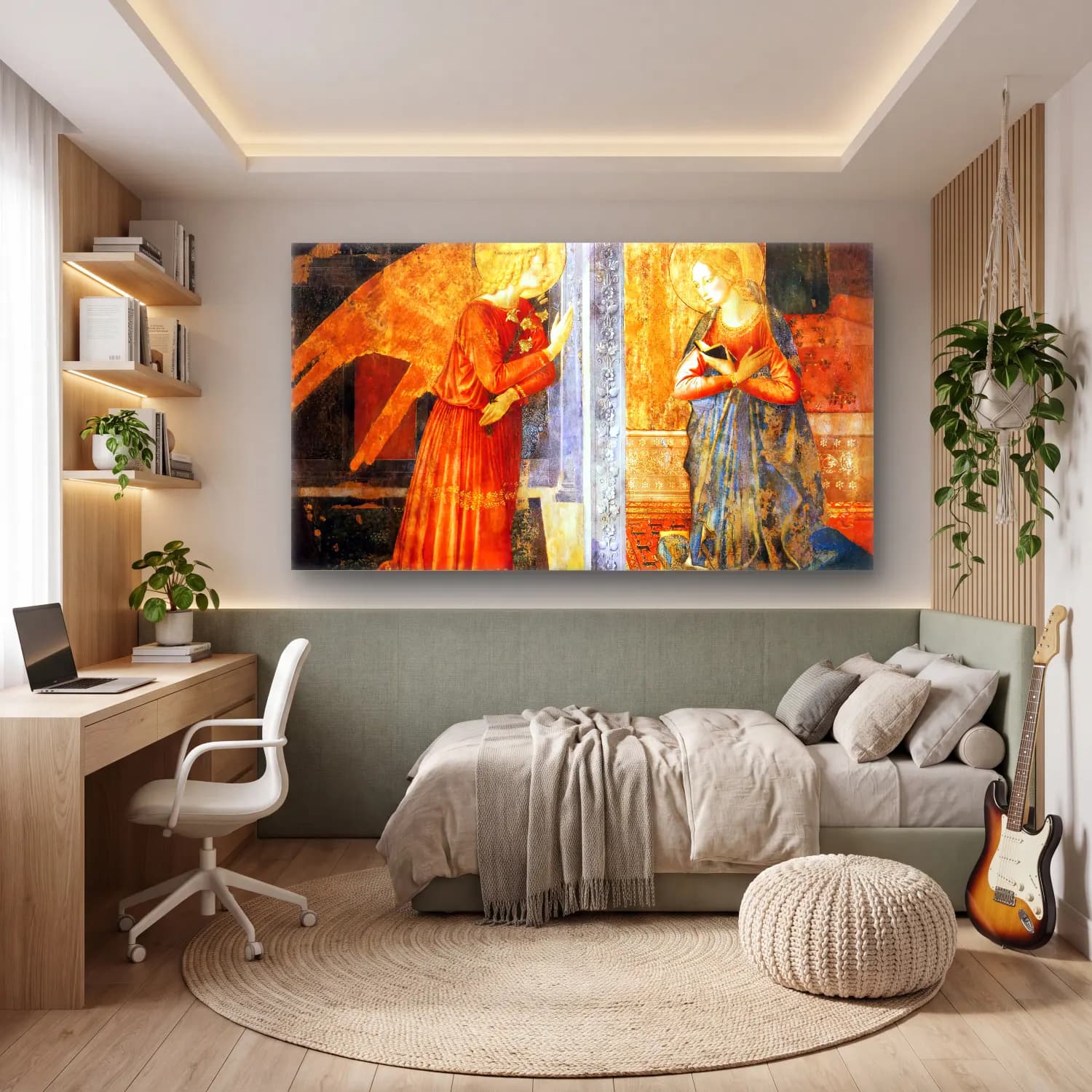 Benozzo Gozzoli – San Domenico Annunciation cam tablo — genç odasında