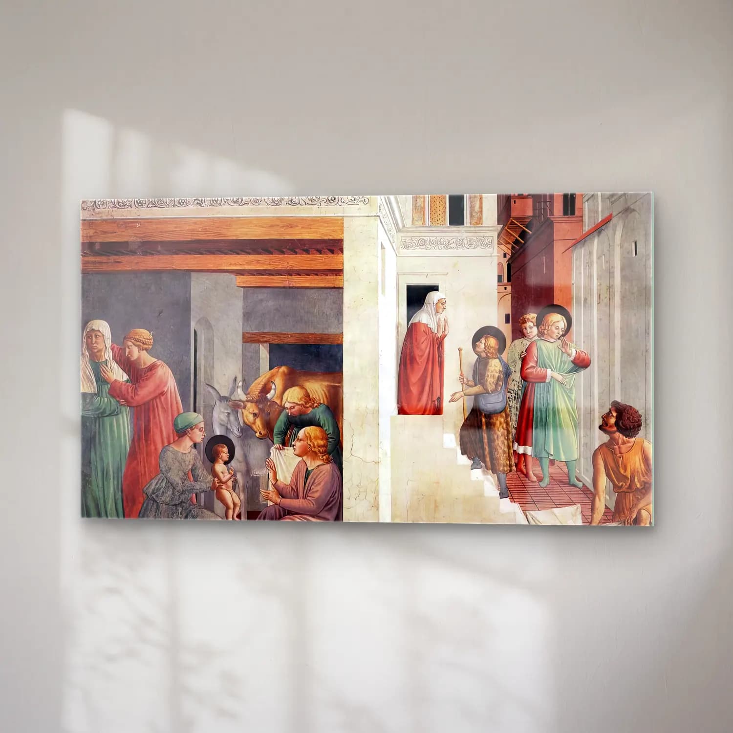 Benozzo Gozzoli – Scenes from the Life of St Francis (Scene 1, north wall) cam tablo — sağ açıdan görünüm