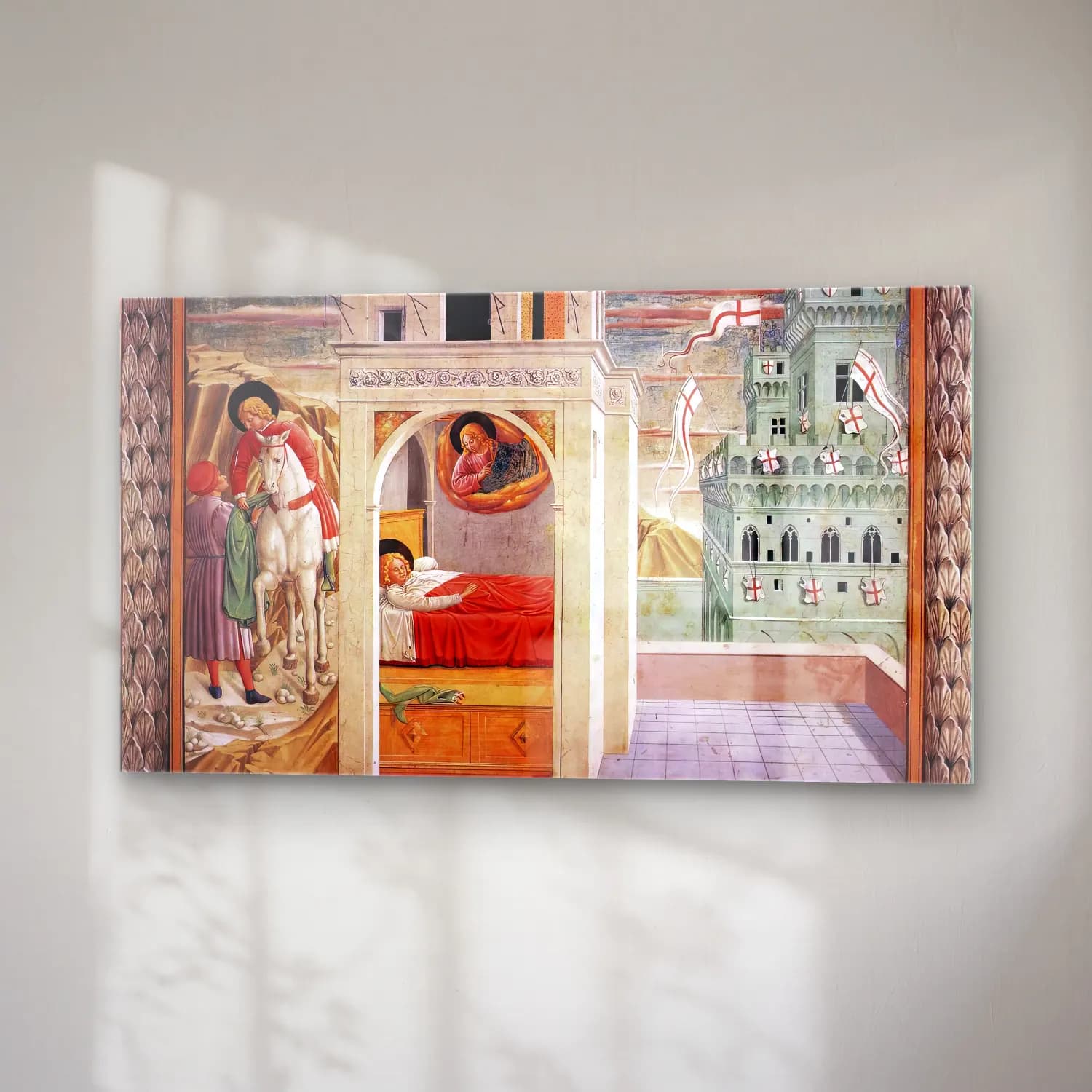 Benozzo Gozzoli – Scenes from the Life of St Francis (Scene 2, north wall) cam tablo — sağ açıdan görünüm