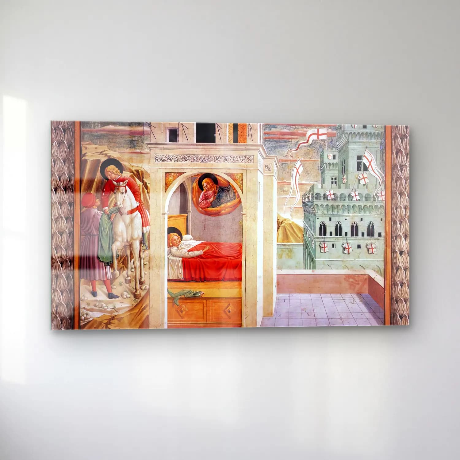 Benozzo Gozzoli – Scenes from the Life of St Francis (Scene 2, north wall) cam tablo — sol açıdan görünüm