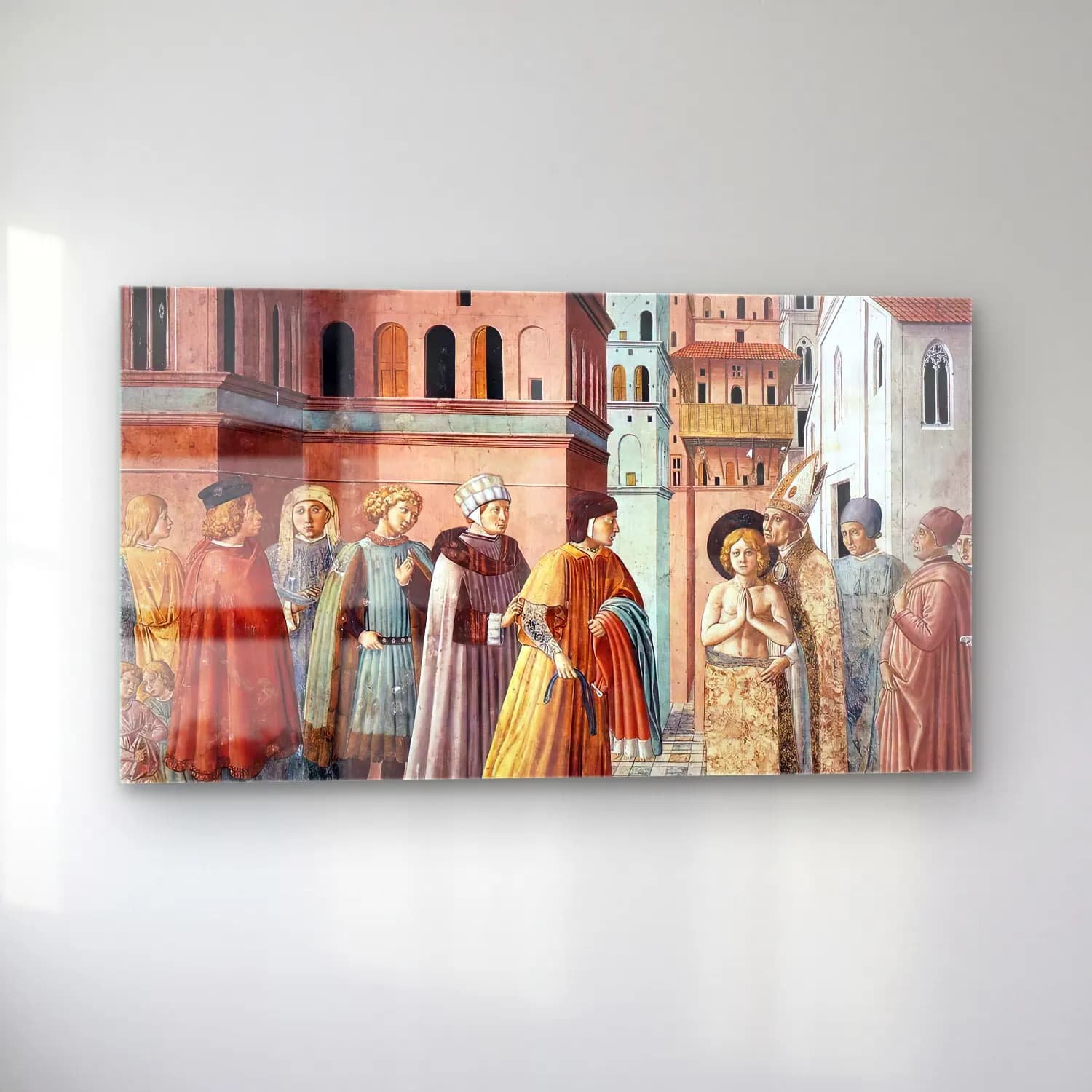 Benozzo Gozzoli – Scenes from the Life of St Francis (Scene 3, south wall) cam tablo — sol açıdan görünüm