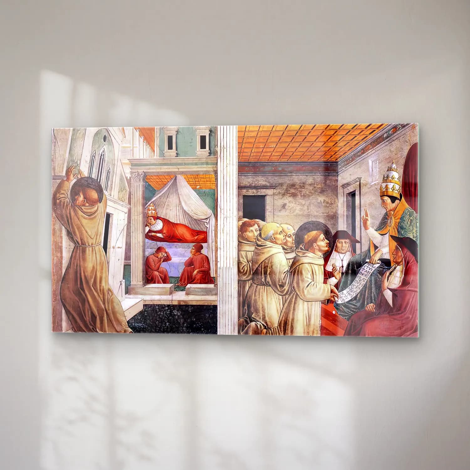 Benozzo Gozzoli – Scenes from the Life of St Francis (Scene 5, north wall) cam tablo — sağ açıdan görünüm