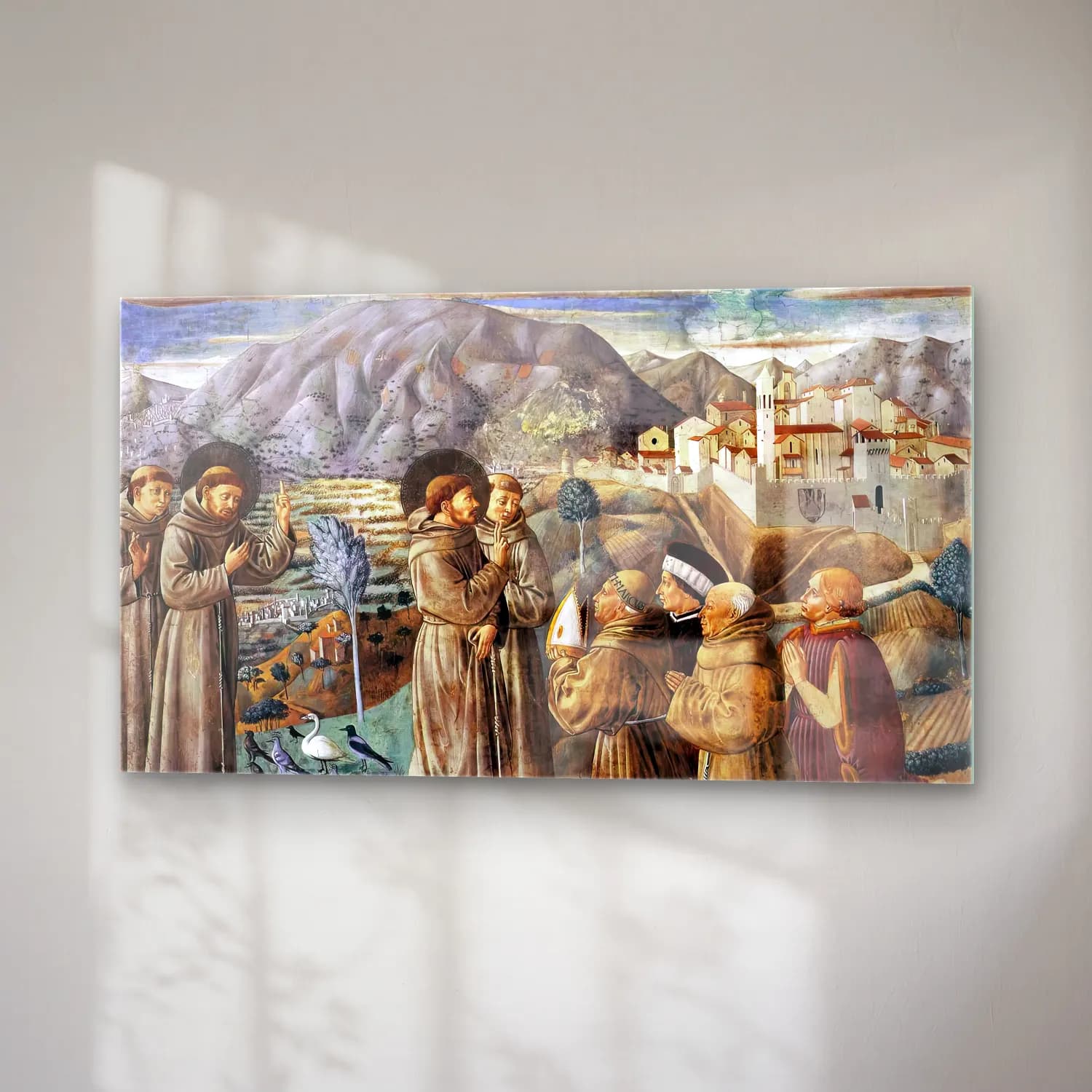 Benozzo Gozzoli – Scenes from the Life of St Francis (Scene 7, south wall) cam tablo — sağ açıdan görünüm