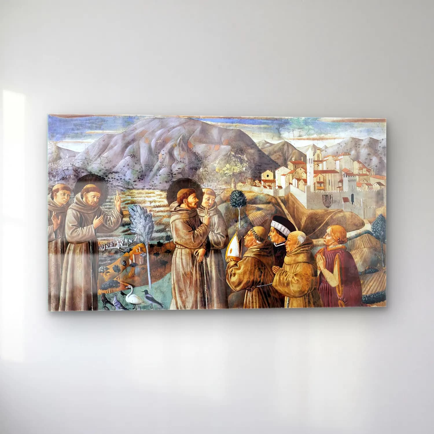 Benozzo Gozzoli – Scenes from the Life of St Francis (Scene 7, south wall) cam tablo — sol açıdan görünüm