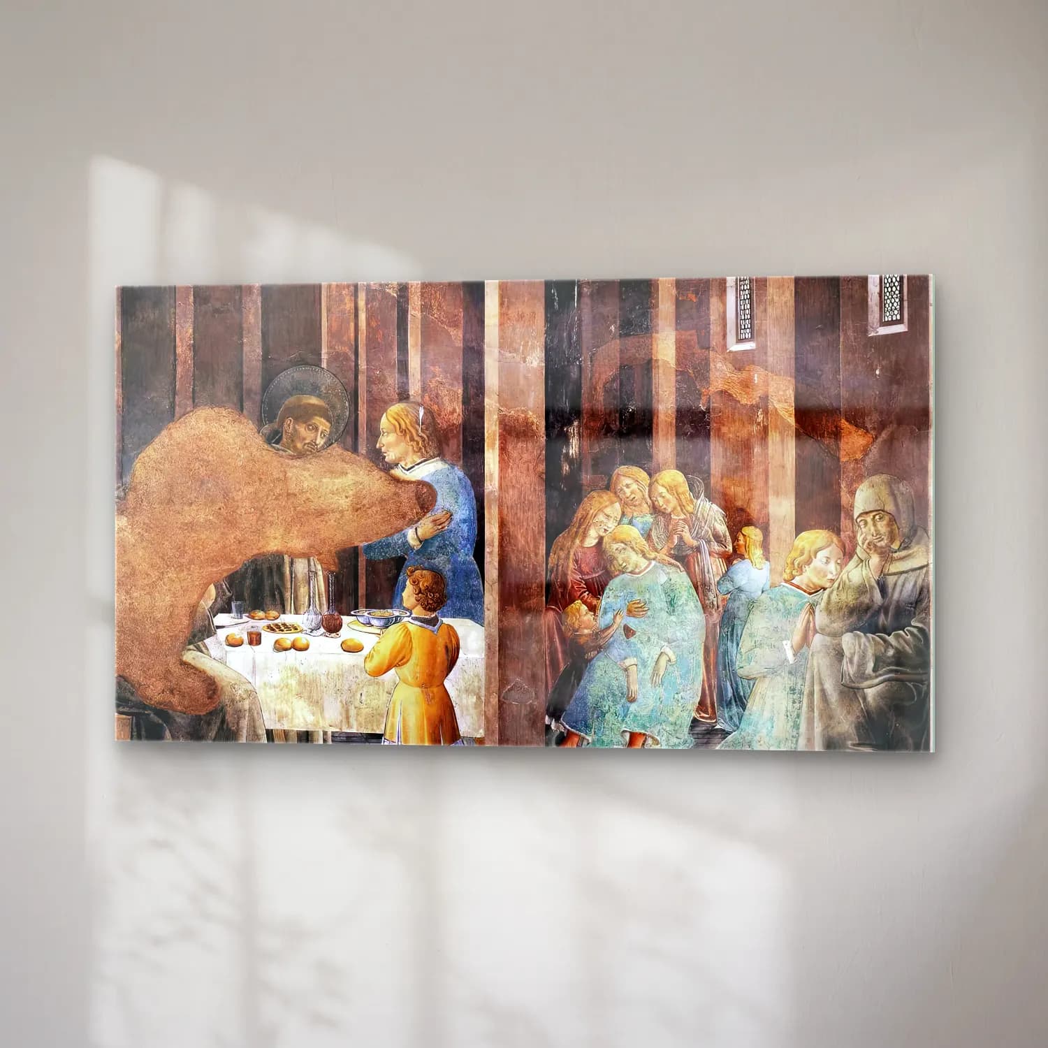 Benozzo Gozzoli – Scenes from the Life of St Francis (Scene 8, south wall) cam tablo — sağ açıdan görünüm