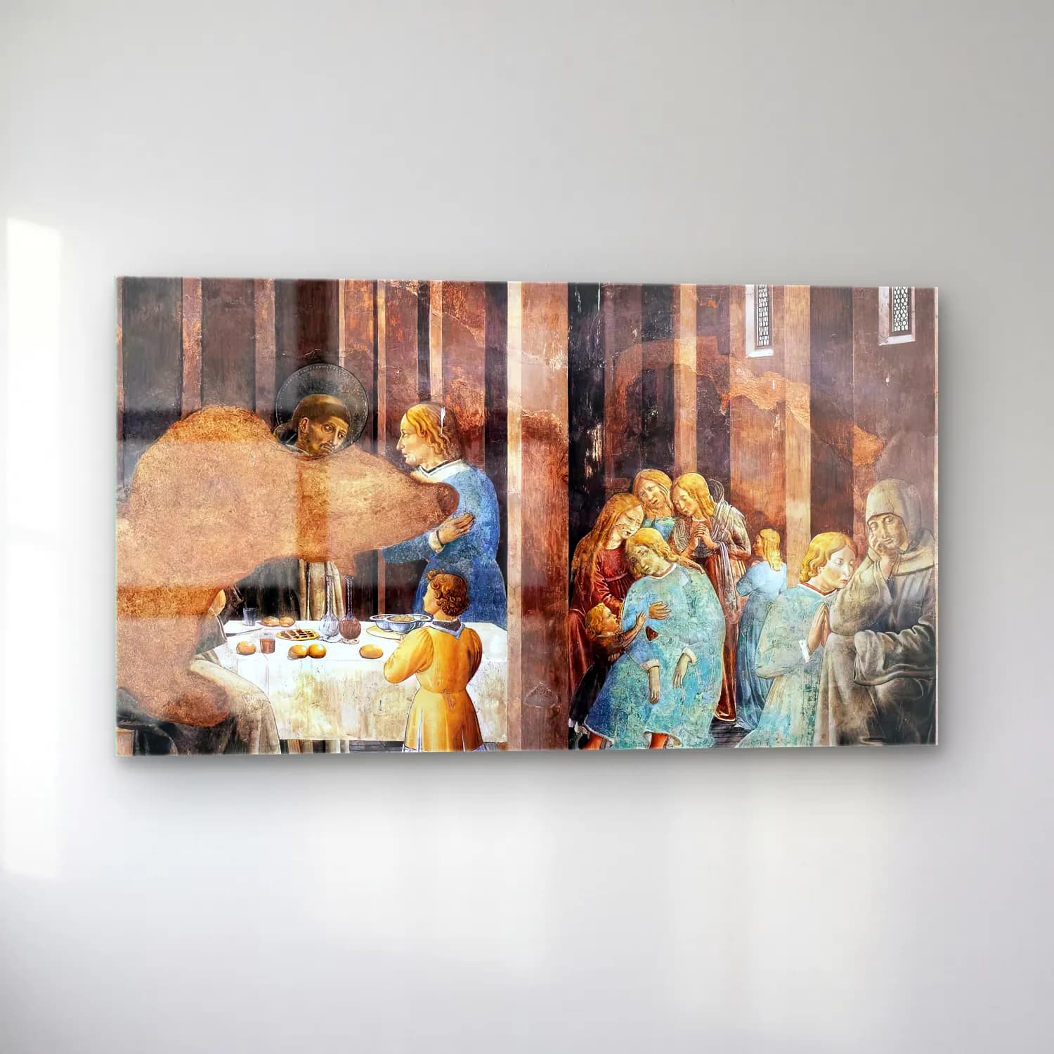 Benozzo Gozzoli – Scenes from the Life of St Francis (Scene 8, south wall) cam tablo — sol açıdan görünüm