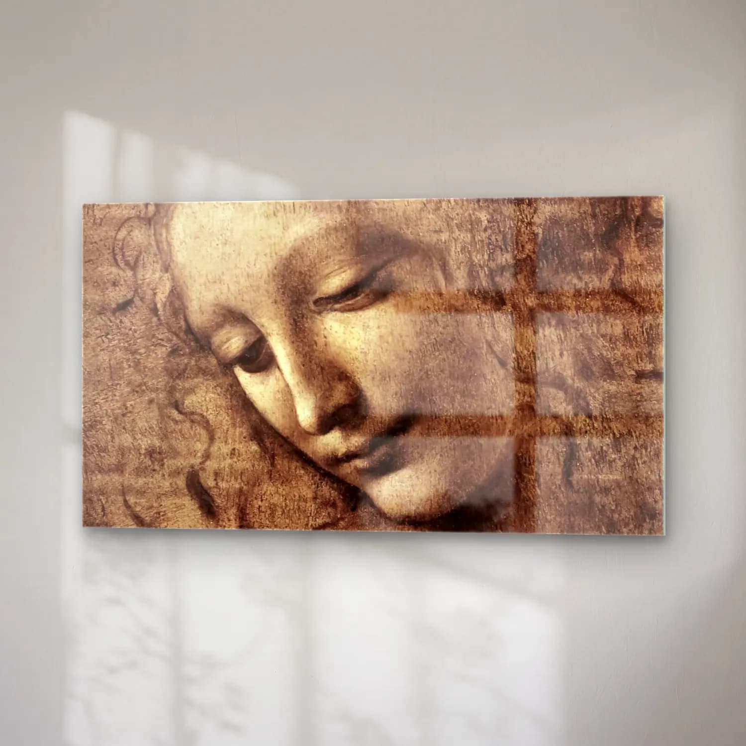 Leonardo da Vinci – La Scapigliata cam tablo — sağ açıdan görünüm