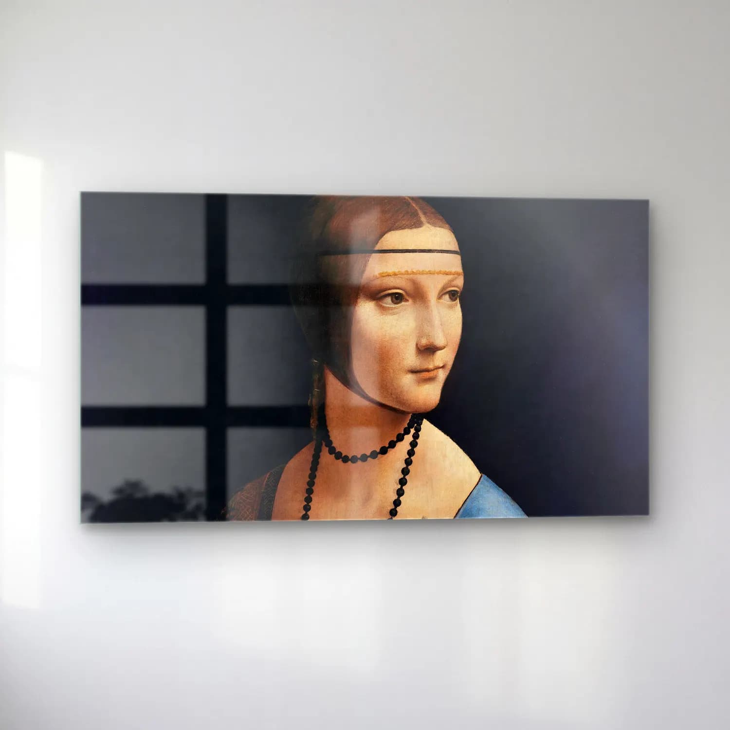 Leonardo da Vinci – Lady with an ErmineLeonardo Da Vinci cam tablo — sol açıdan görünüm