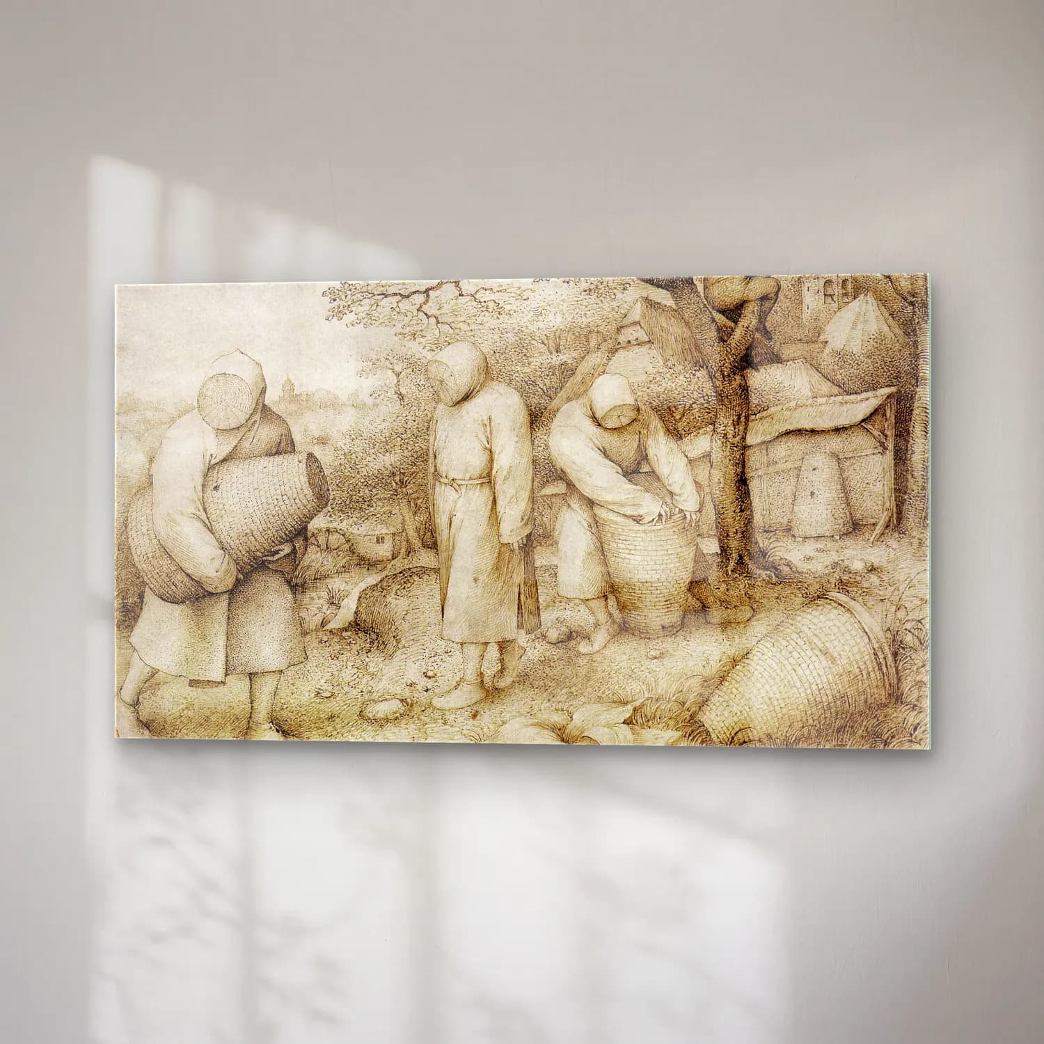Pieter Bruegel – Beekeepers cam tablo — sağ açıdan görünüm