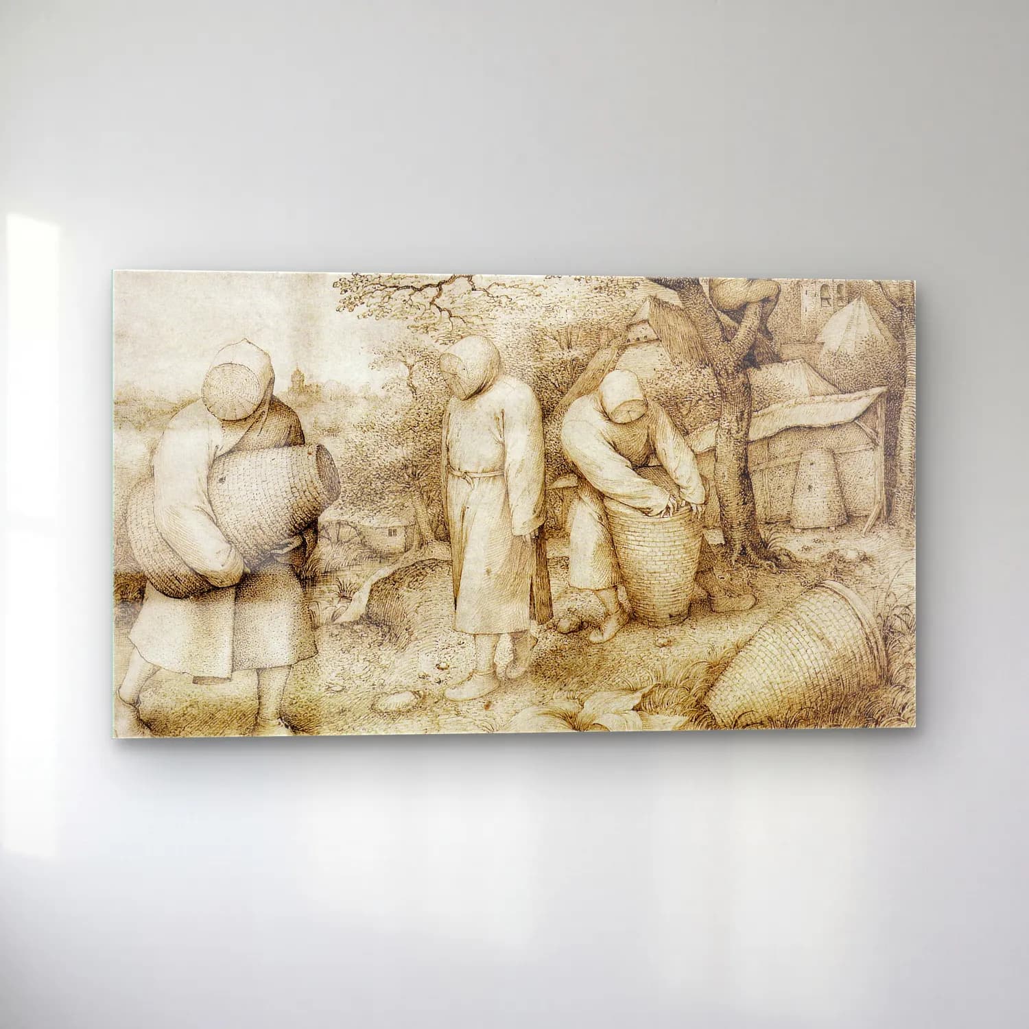 Pieter Bruegel – Beekeepers cam tablo — sol açıdan görünüm
