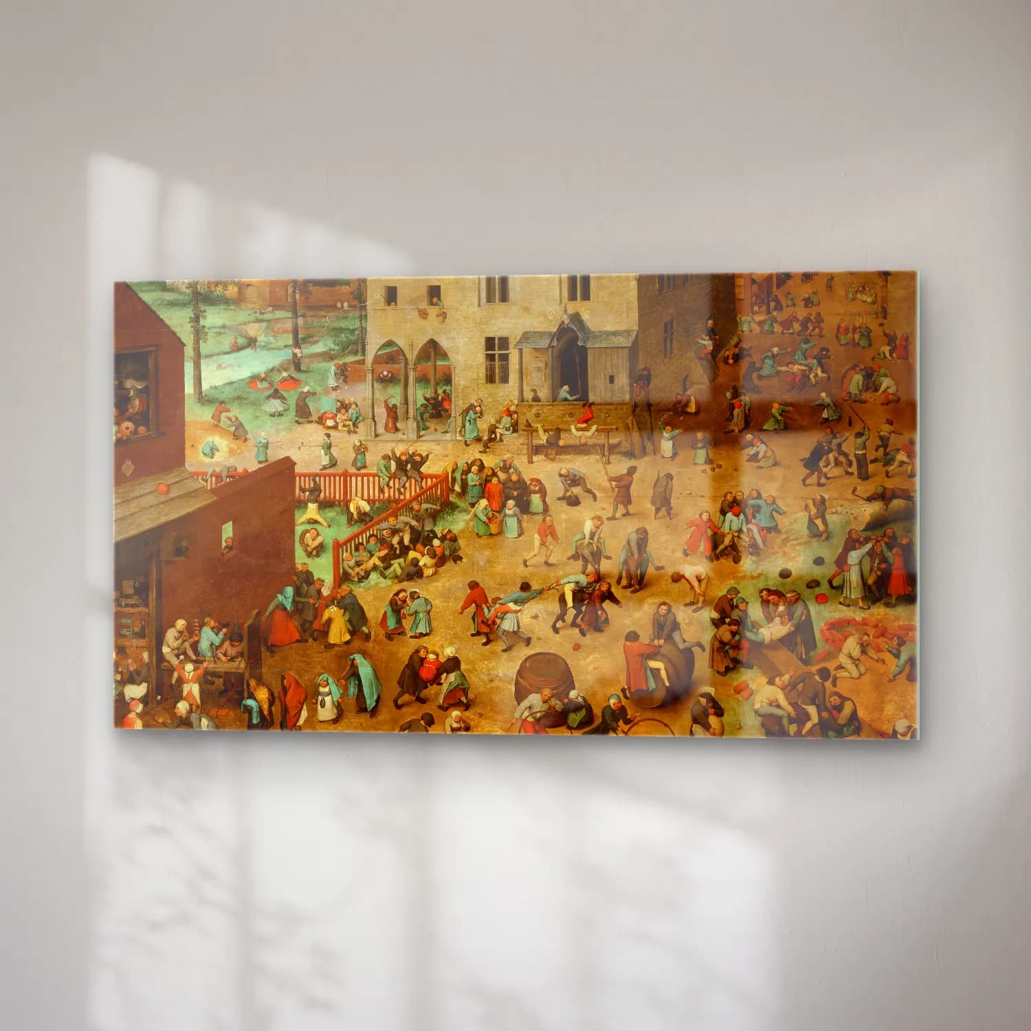 Pieter Bruegel – Children s Games cam tablo — sağ açıdan görünüm