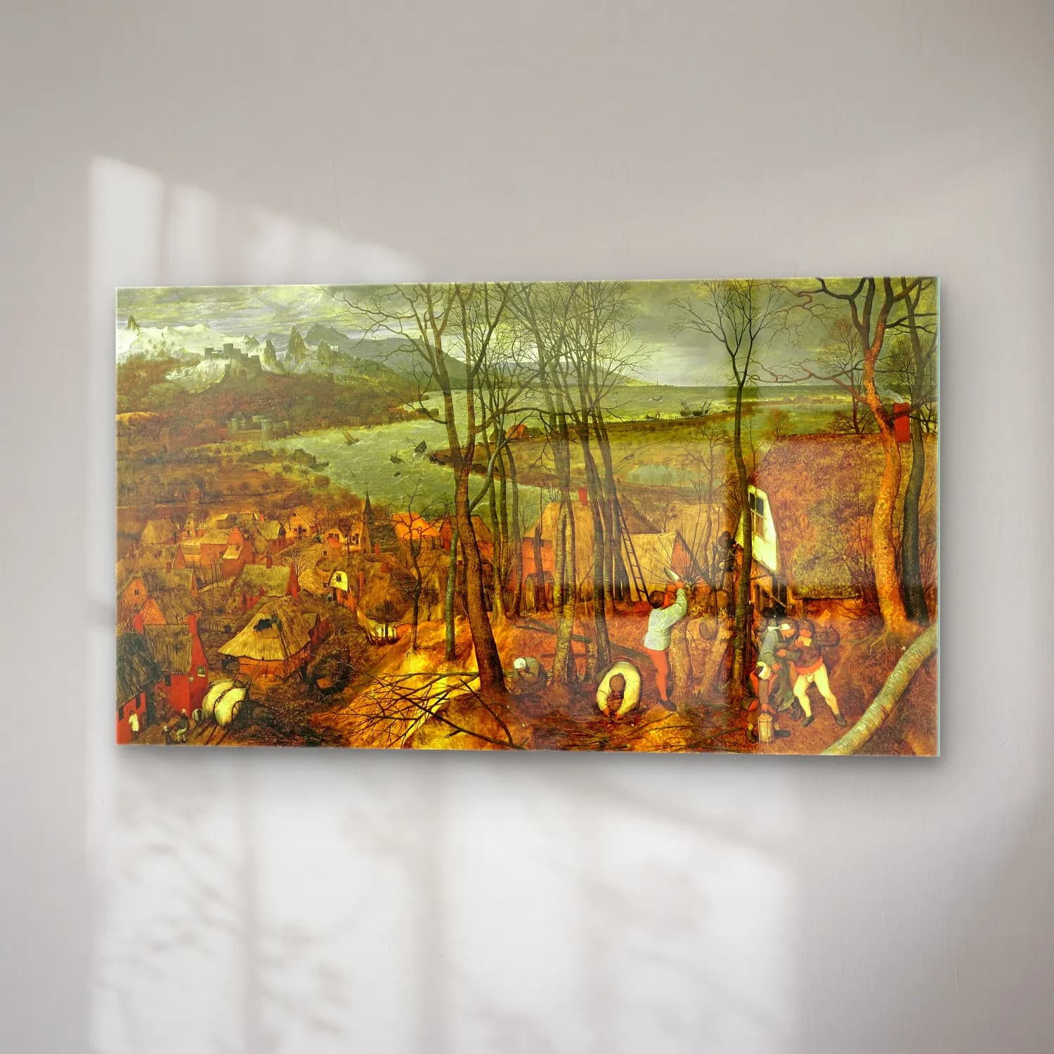 Pieter Bruegel – Gloomy Day cam tablo — sağ açıdan görünüm