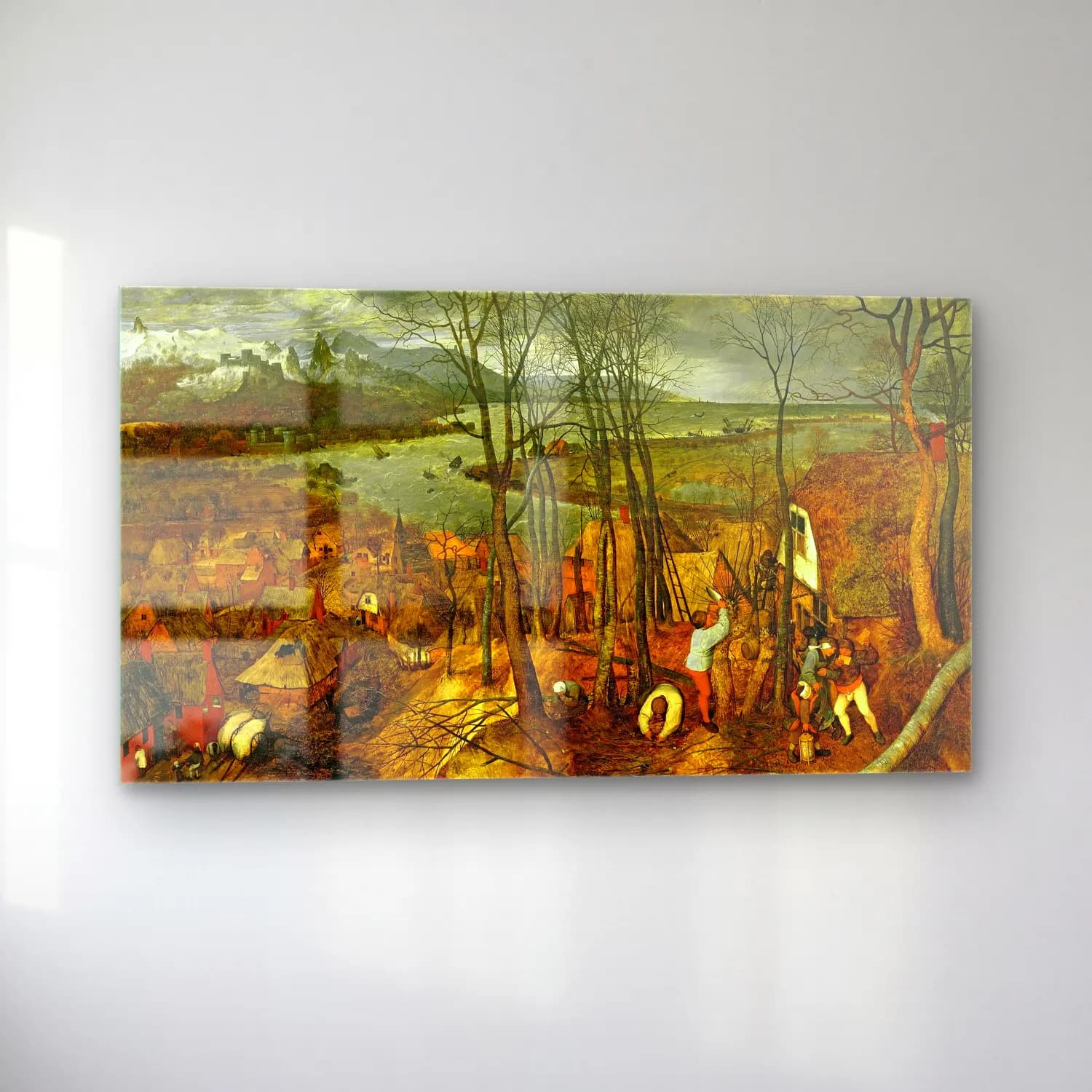 Pieter Bruegel – Gloomy Day cam tablo — sol açıdan görünüm