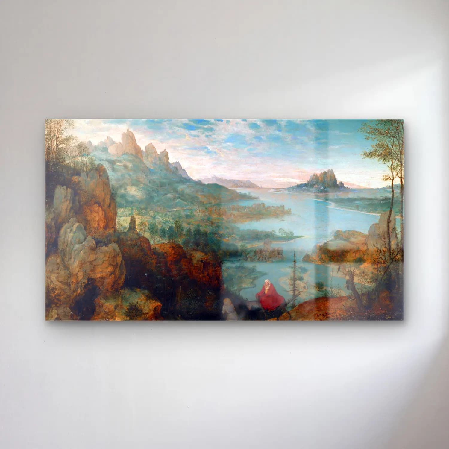Pieter Bruegel – Landscape with the flight into Egypt cam tablo — Pieter Bruegel – Landscape with the flight into Egypt — yağlı boya dini sahne