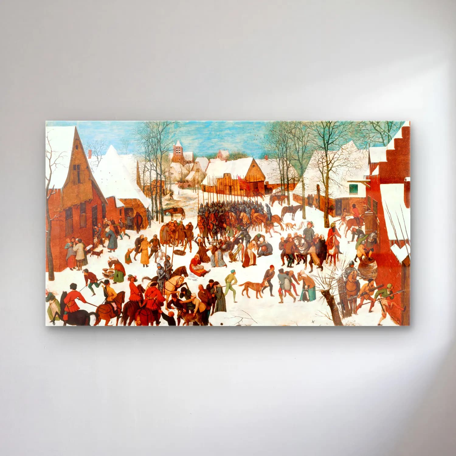 Pieter Bruegel – Massacre of the Innocents cam tablo — Pieter Bruegel – Massacre of the Innocents — empresyonist savaş sahnesi