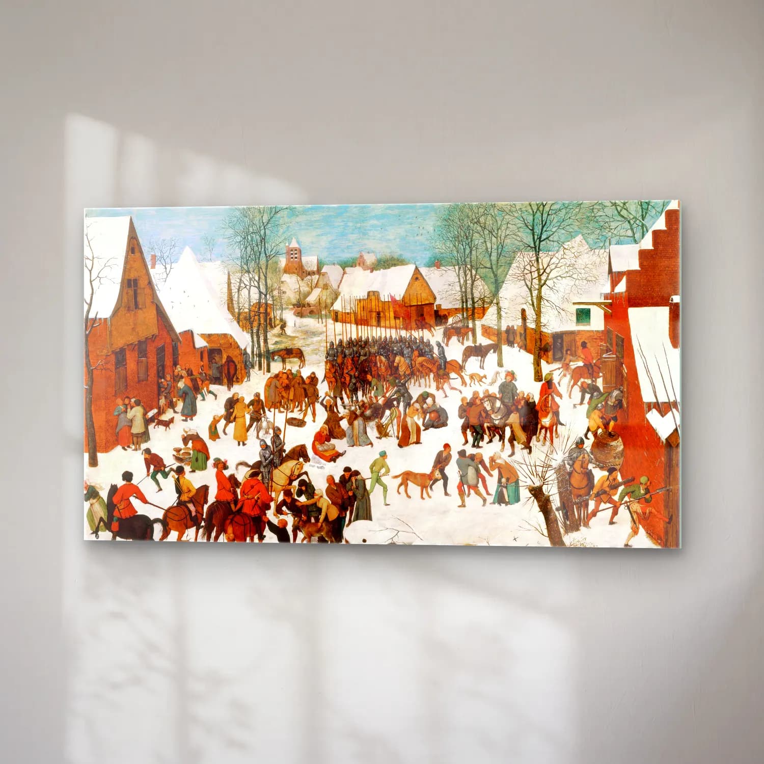 Pieter Bruegel – Massacre of the Innocents cam tablo — sağ açıdan görünüm