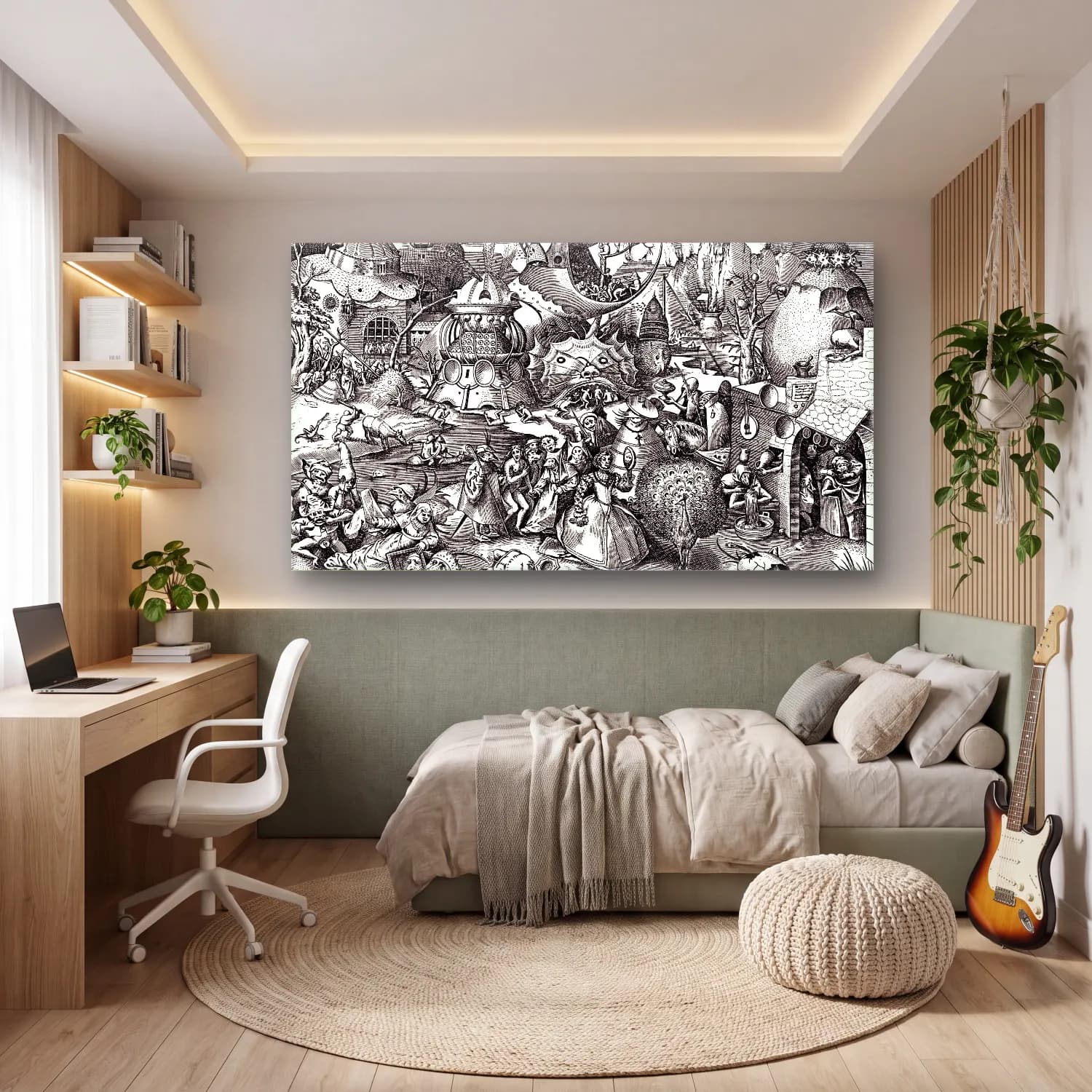 Pieter Bruegel – Seven deadly sins - Pride cam tablo — genç odasında