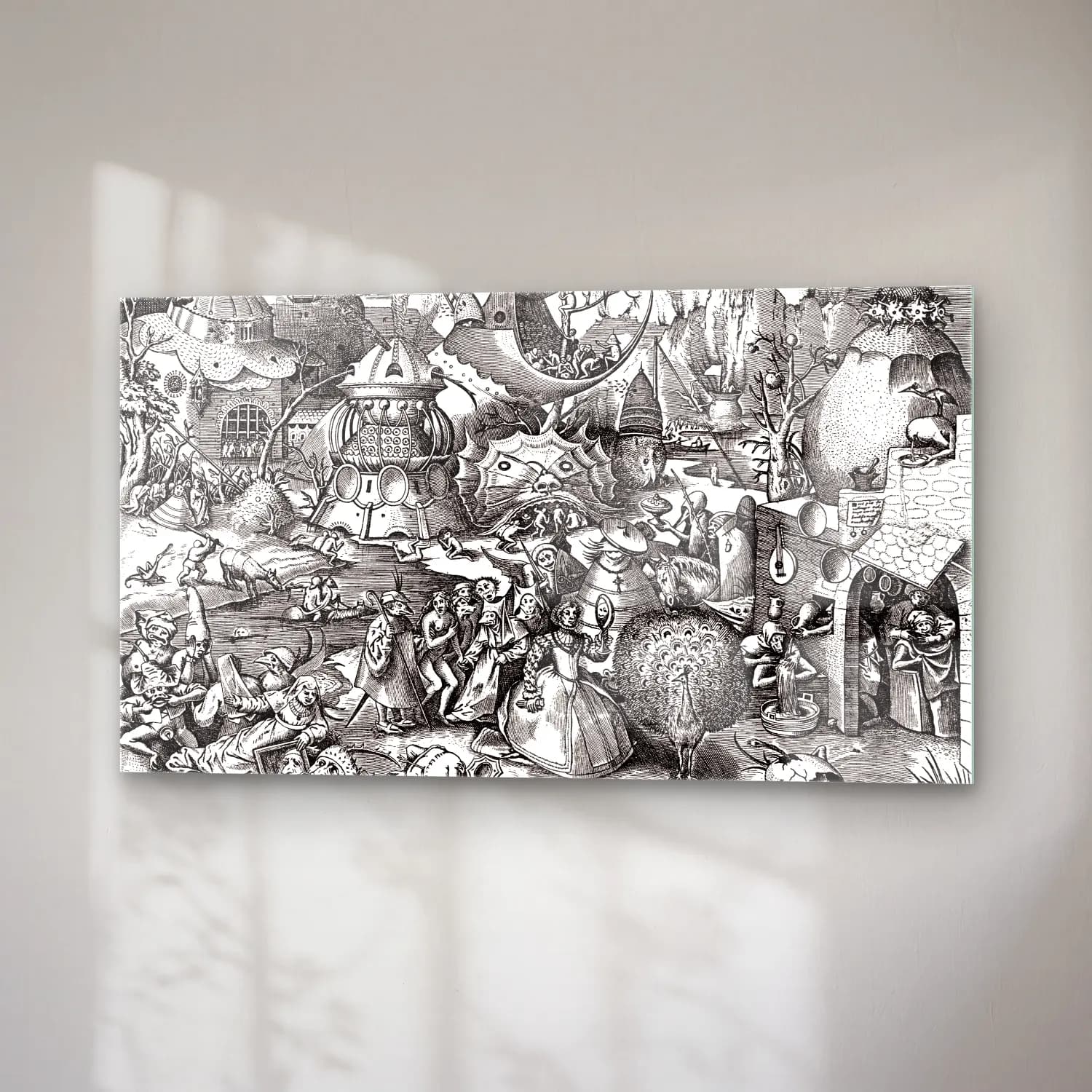 Pieter Bruegel – Seven deadly sins - Pride cam tablo — sağ açıdan görünüm