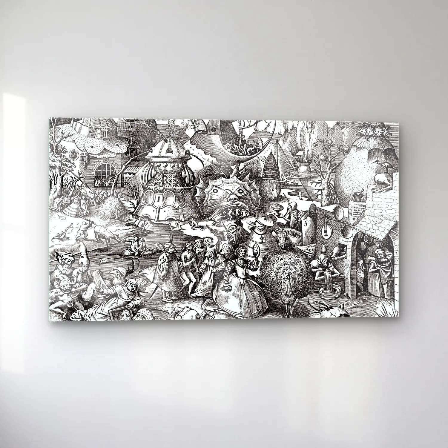 Pieter Bruegel – Seven deadly sins - Pride cam tablo — sol açıdan görünüm